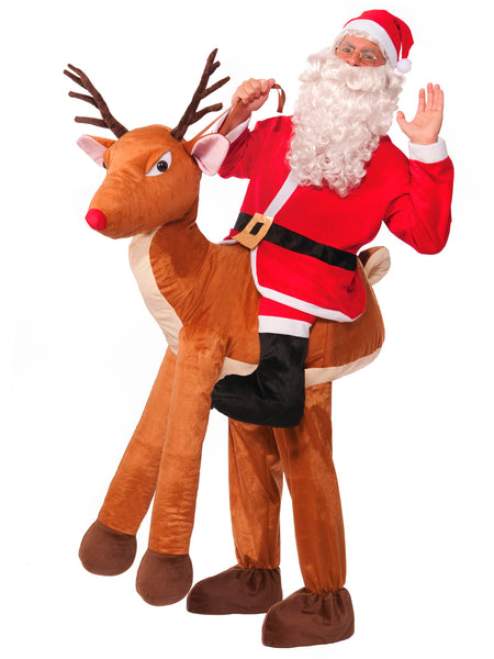 Adult Santa Ride In Reindeer Costume
