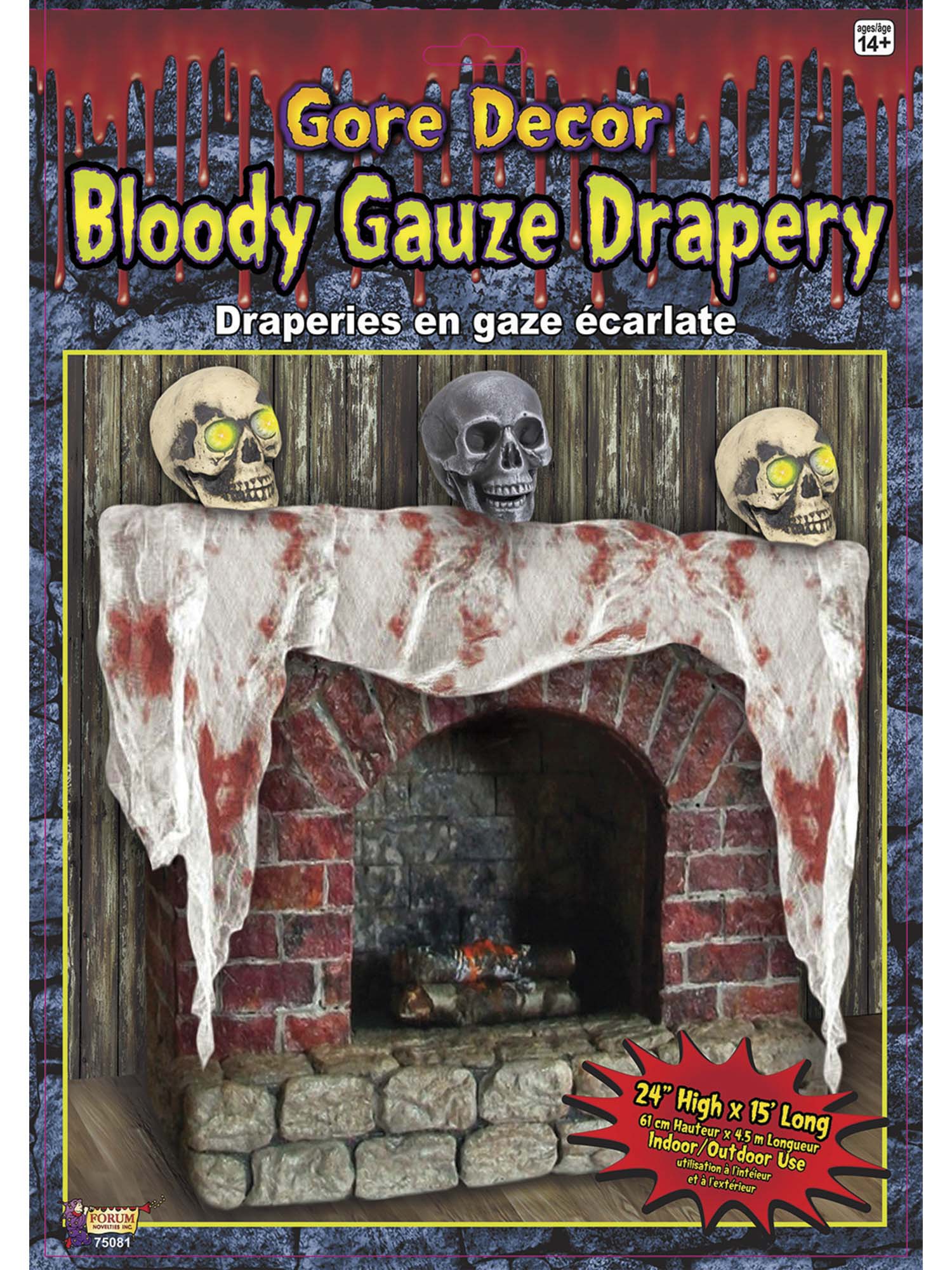 24-inch Bloody Gauze Drapery Decoration - costumes.com