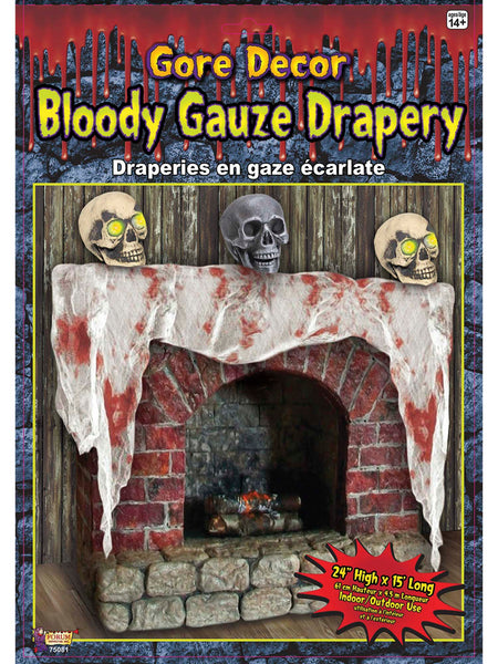 24-inch Bloody Gauze Drapery Decoration