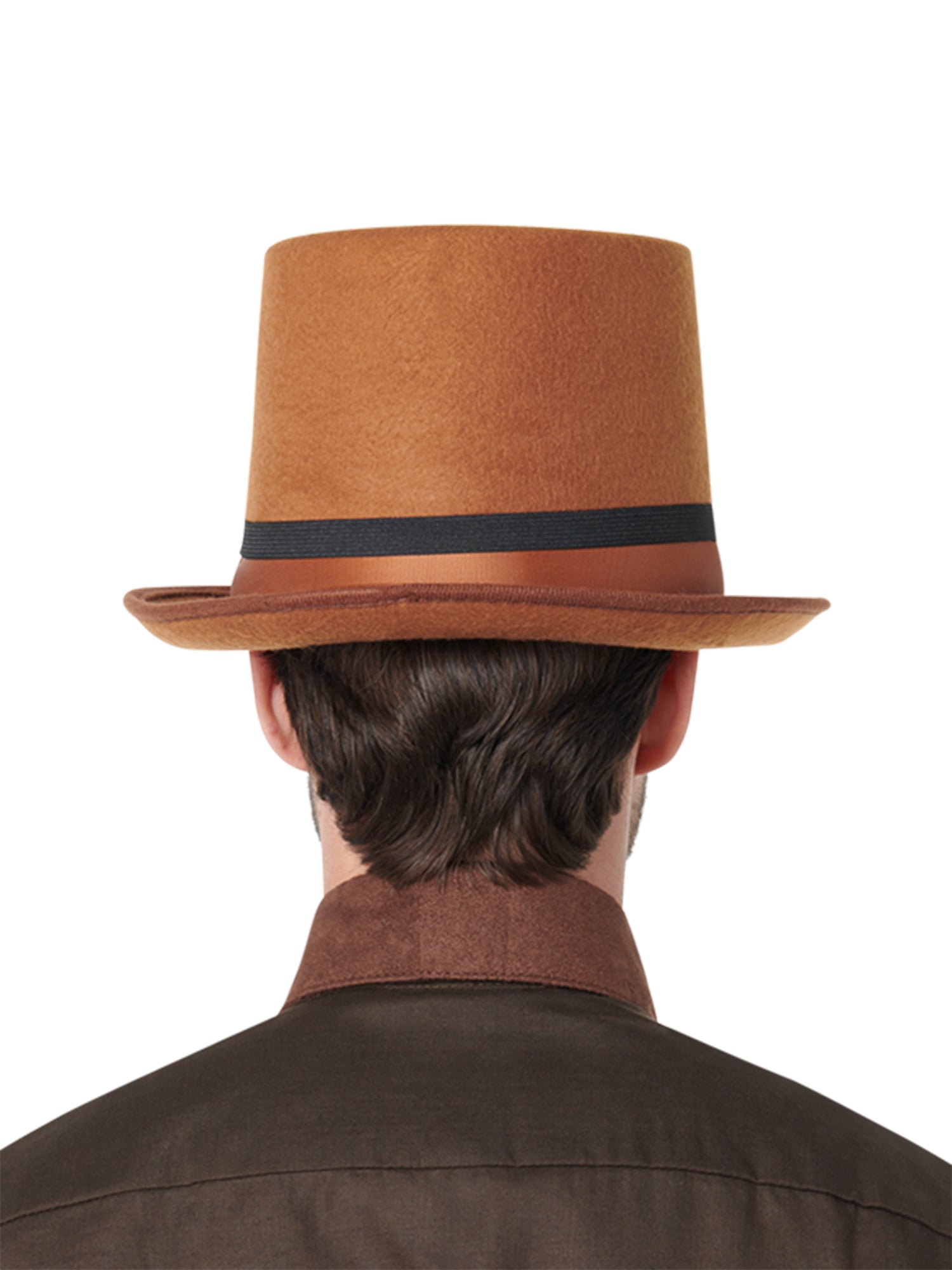Adult Brown Steampunk Top Hat with Goggles - costumes.com
