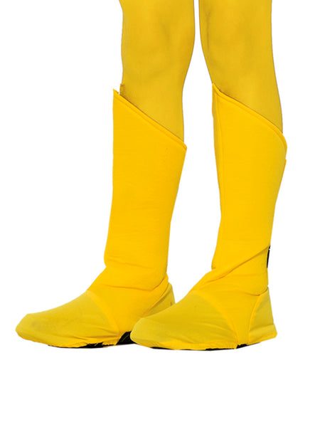 Kids' Yellow Superhero Boot Tops
