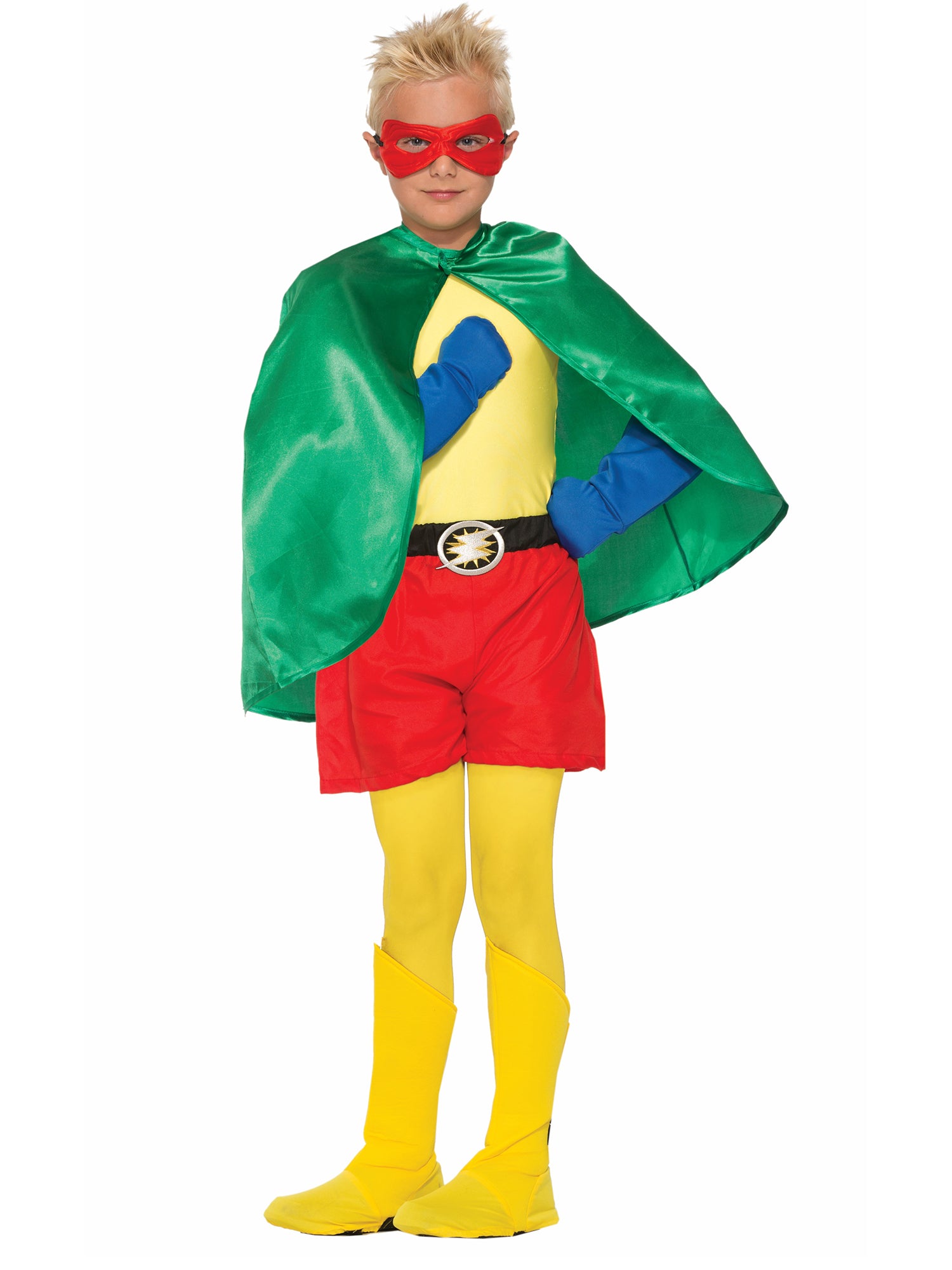 Kids' Yellow Superhero Boot Tops - costumes.com