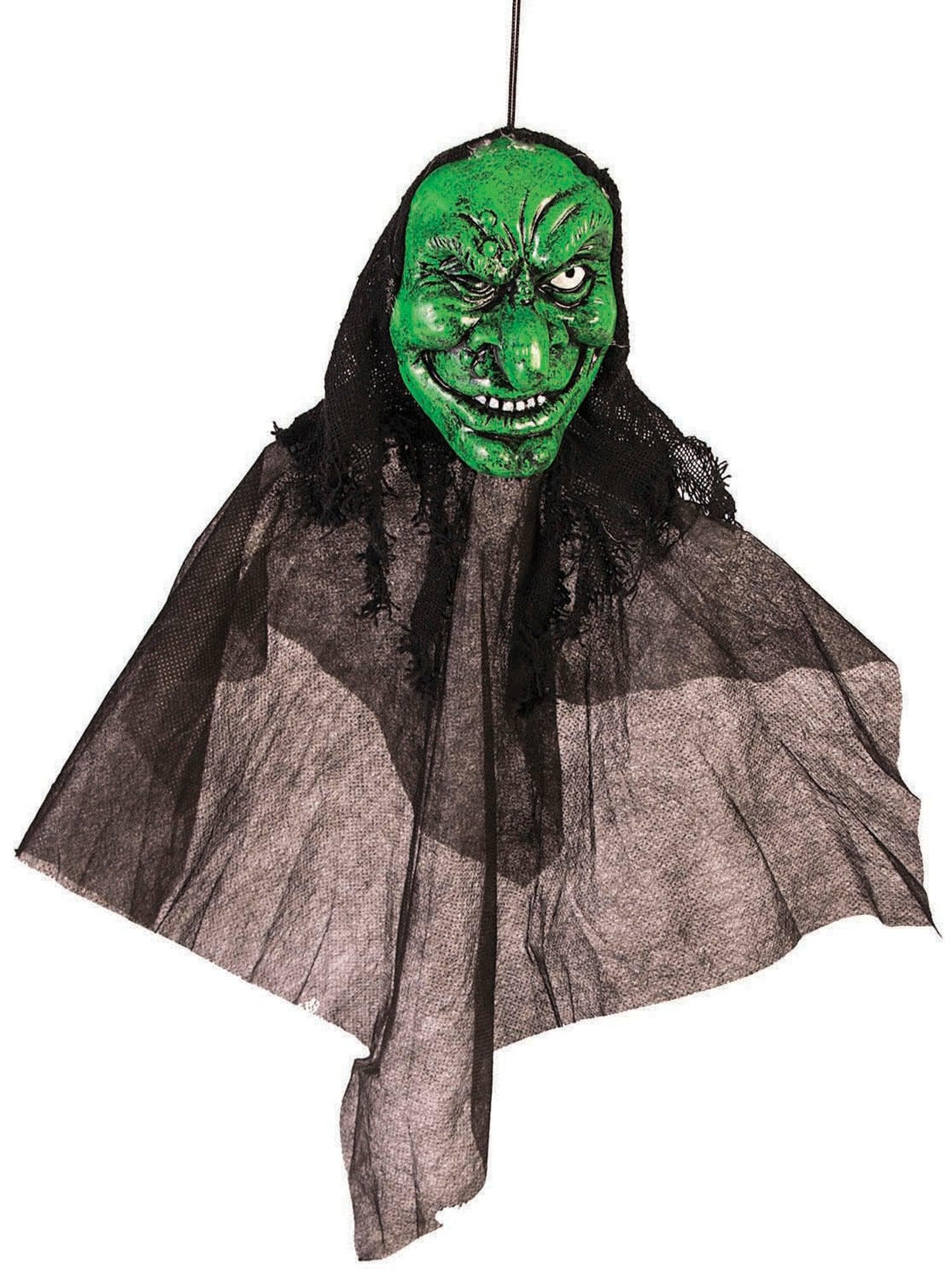12-inch Green Witch Hanging Decoration - costumes.com