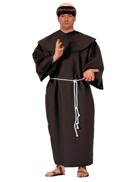 Men's Big and Tall Holy Monk Costume Set