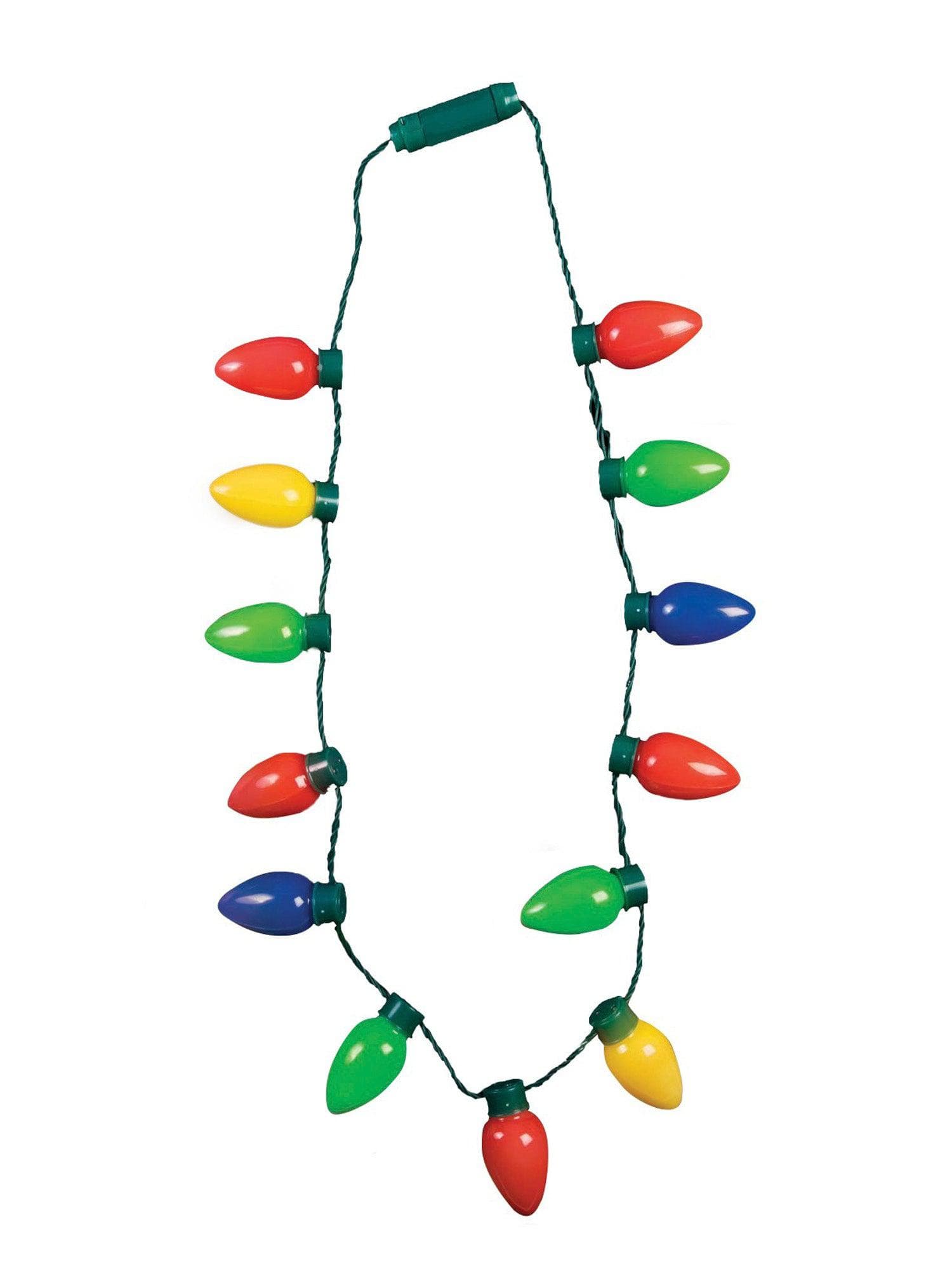 Adult Light Up Christmas Bulb Necklace - costumes.com
