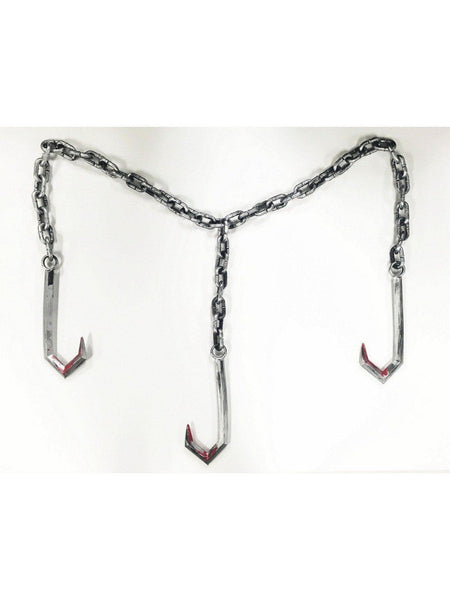 Bloody Meat Hook and Chain Prop