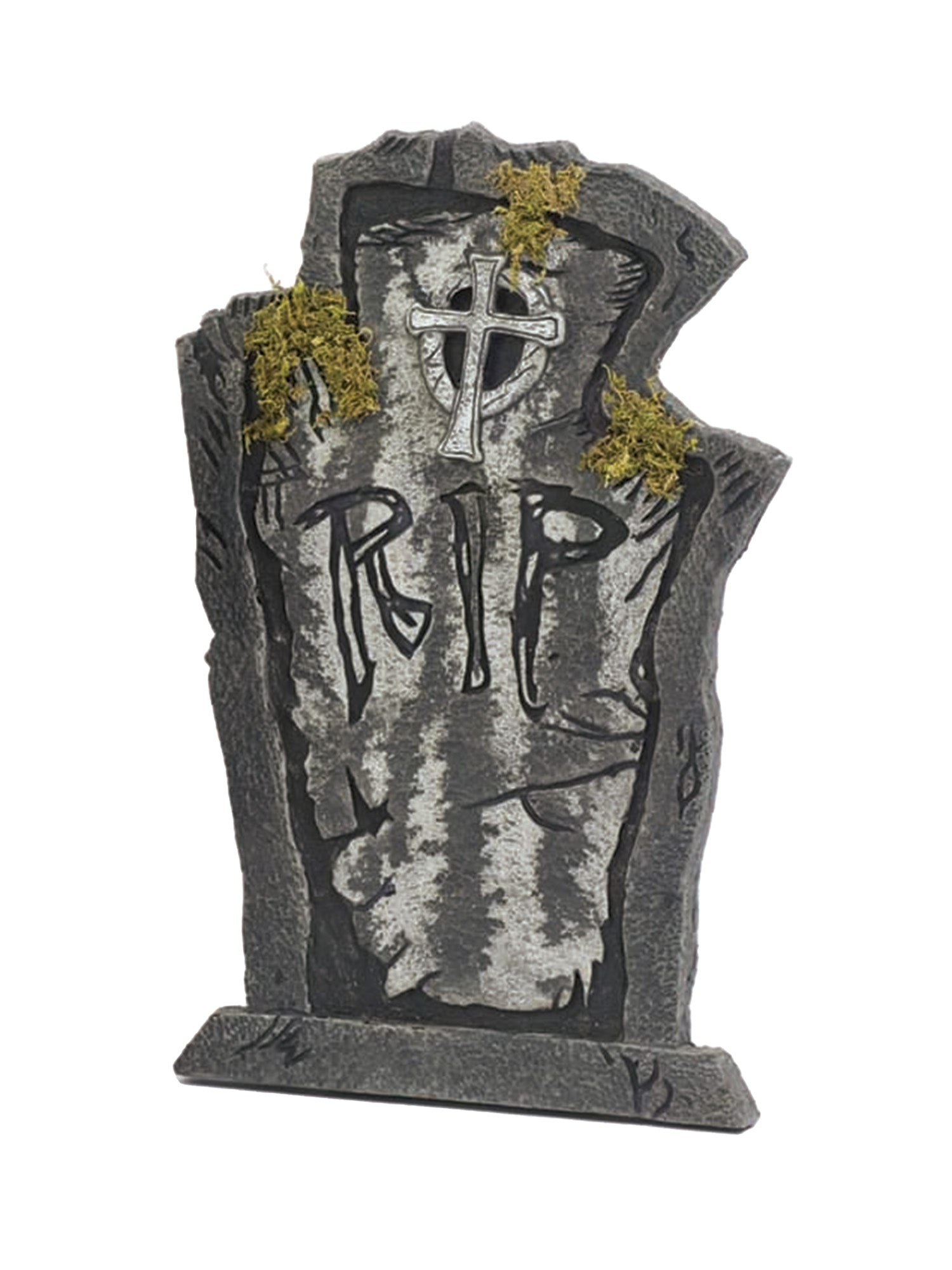 22-inch Mossy R.I.P Tombstone Decoration - costumes.com