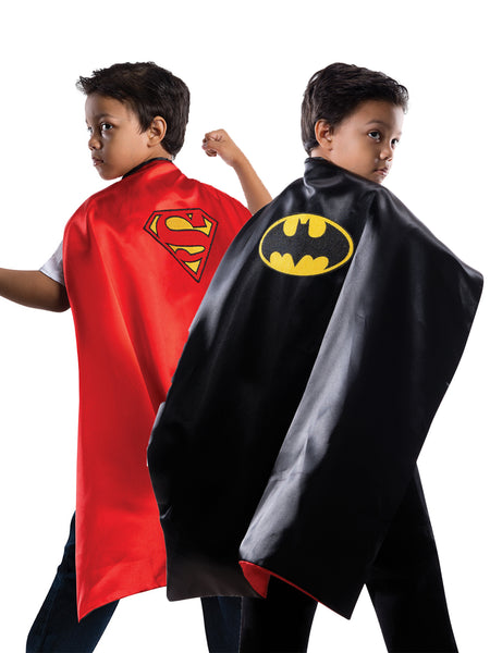 Boys' Batman and Superman Reversible Cape