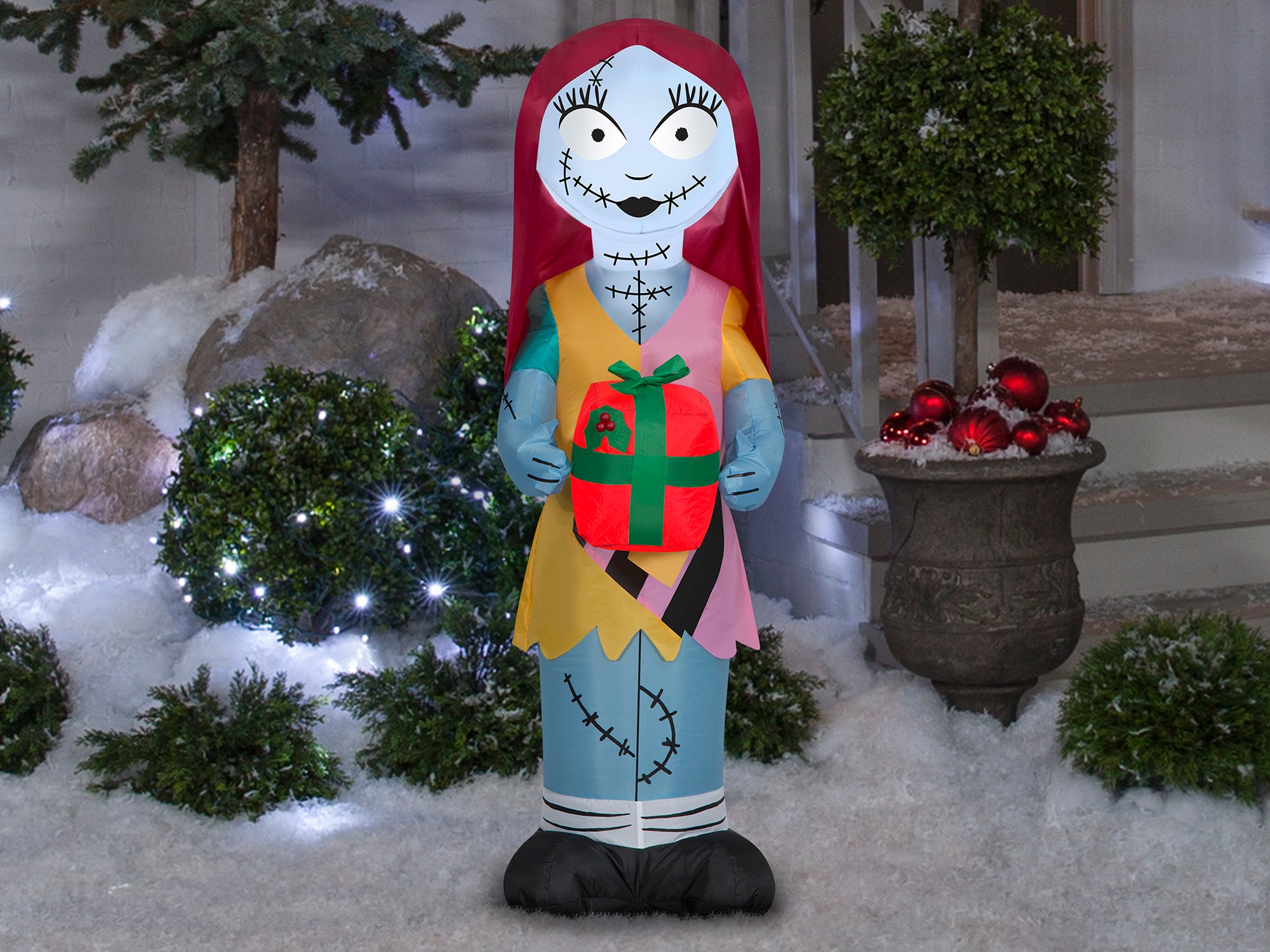 3.5 Foot The Nightmare Before Christmas Sally Light Up Inflatable Lawn Decoration - costumes.com