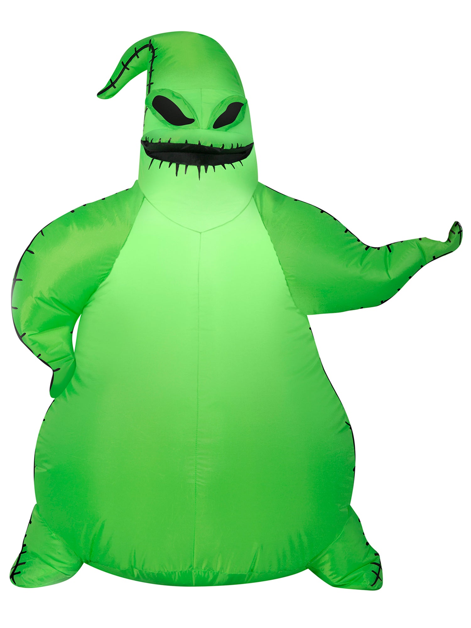 3.5 Foot The Nightmare Before Christmas Green Oogie Boogie Light Up Halloween Inflatable Lawn Decor - costumes.com