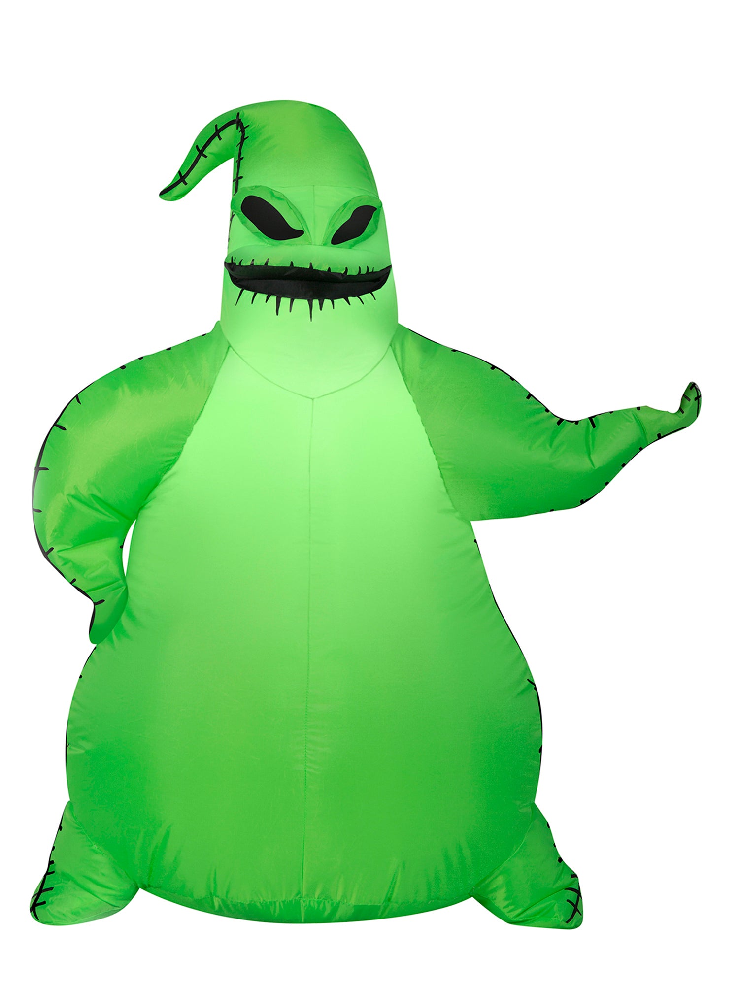 3.5 Foot The Nightmare Before Christmas Green Oogie Boogie Light Up Halloween Inflatable Lawn Decor - costumes.com