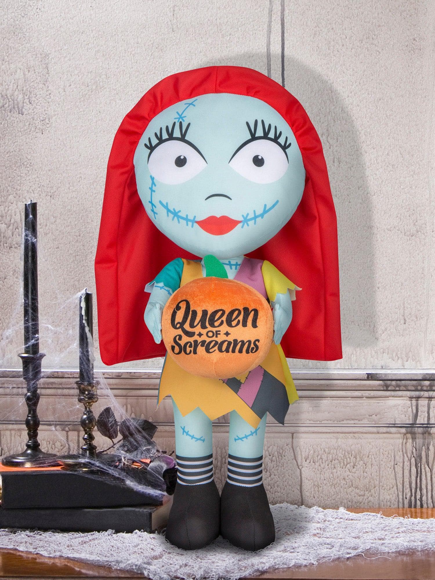 19 Inch The Nightmare Before Christmas Big Head Sally Plush Front Door Greeter - costumes.com
