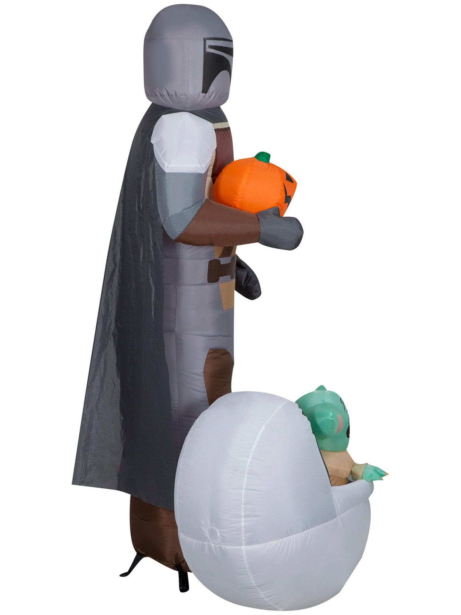 6.5 Foot Star Wars The Child & Mandalorian Light Up Halloween Inflatable Lawn Decor - costumes.com