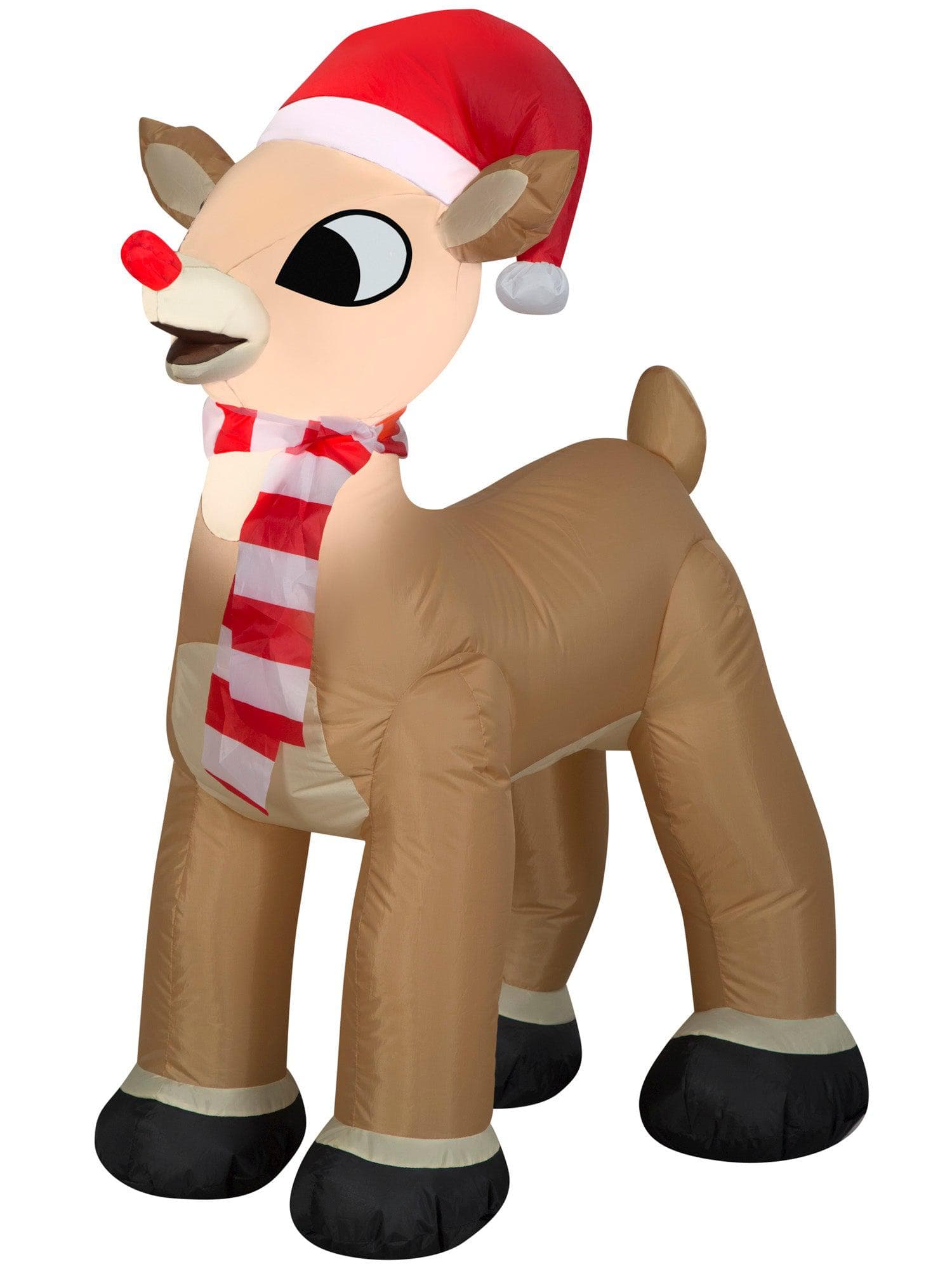 3.5 Foot Rudolph the Red-Nosed Reindeer Light Up Christmas Inflatable Lawn Decor - costumes.com
