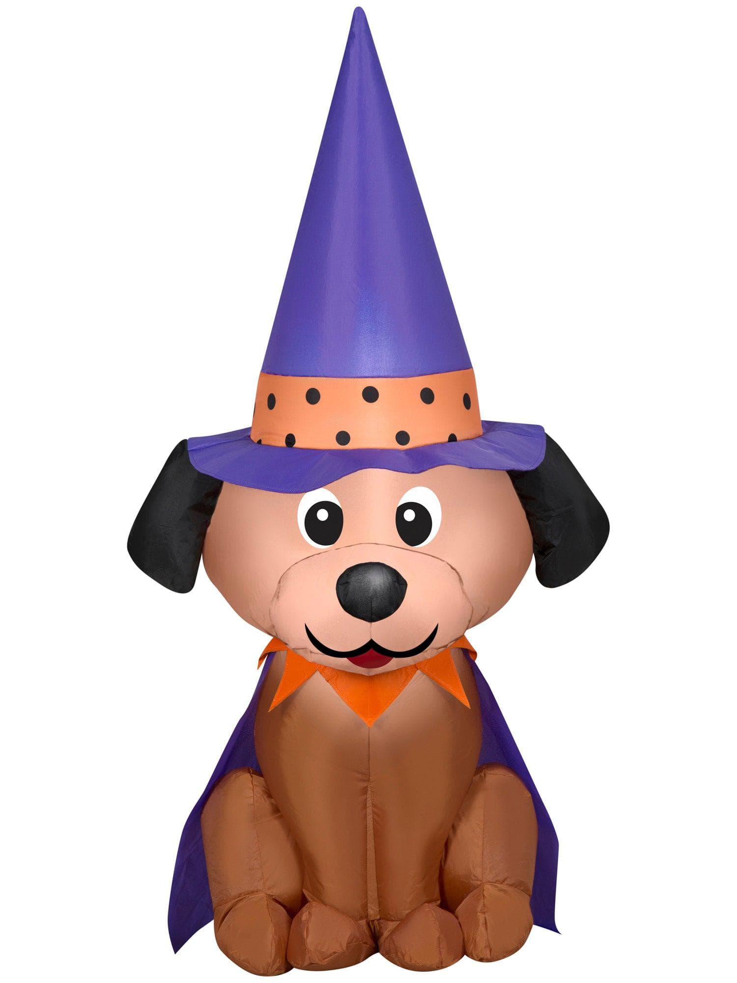 4 Foot Witch Dog Light Up Halloween Inflatable Lawn Decor - costumes.com