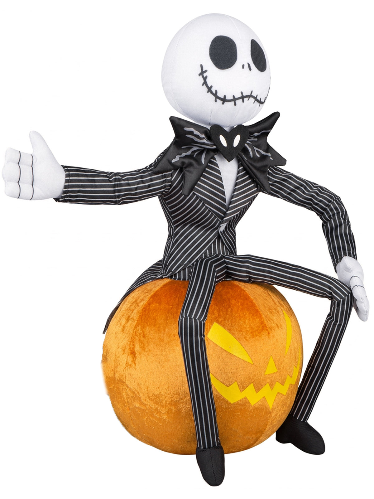 18 Inch The Nightmare Before Christmas Jack On Pumpkin Plush Front Door Greeter - costumes.com