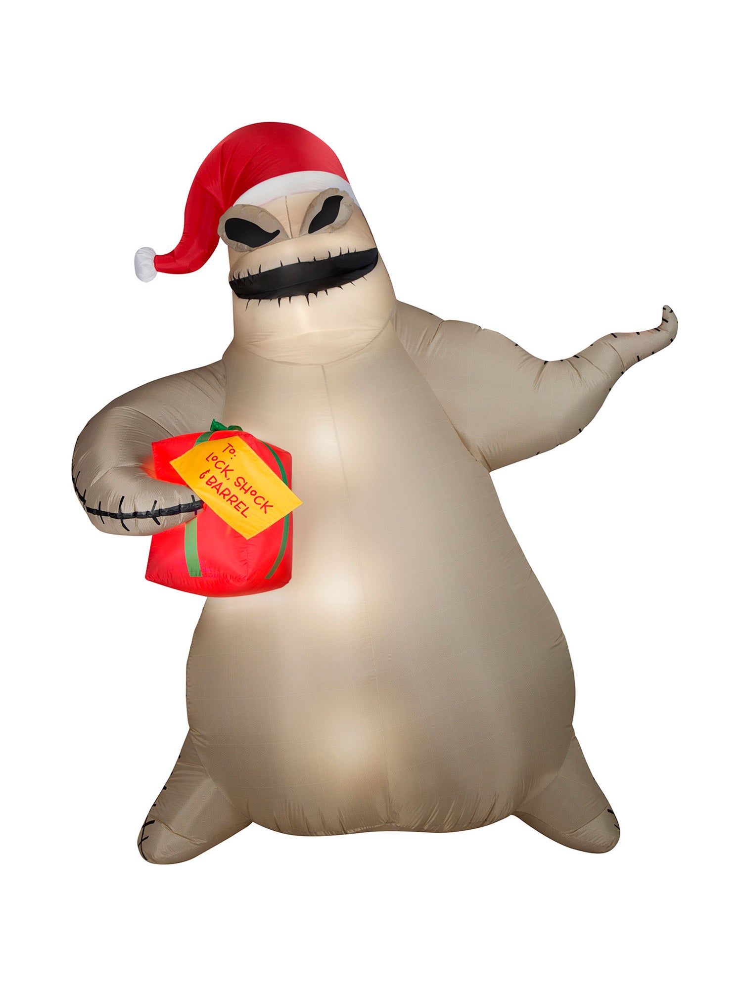 10.5 Foot The Nightmare Before Christmas Oogie Boogie Light Up Inflatable Lawn Decoration - costumes.com