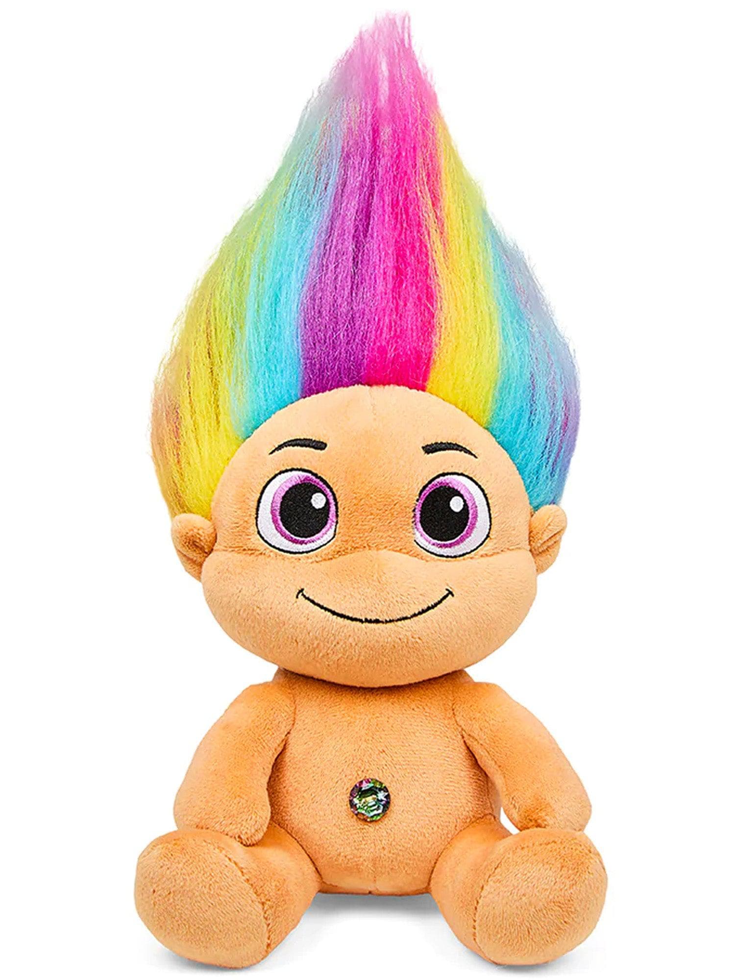 Trolls Peach Troll with Rainbow Hair 8" Phunny Plush - costumes.com