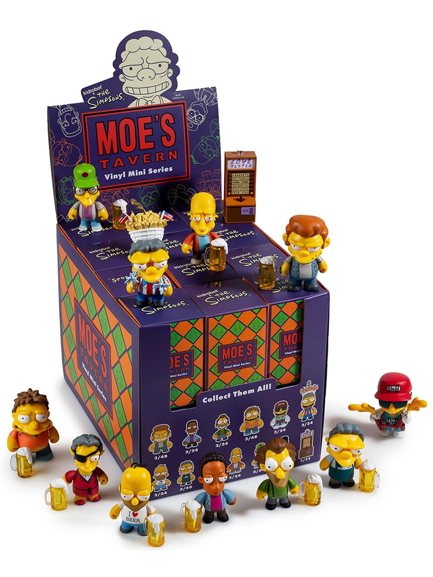 Kidrobot - The Simpsons Moes Tavern 3" Collectible Figures - Single Blind Box - costumes.com