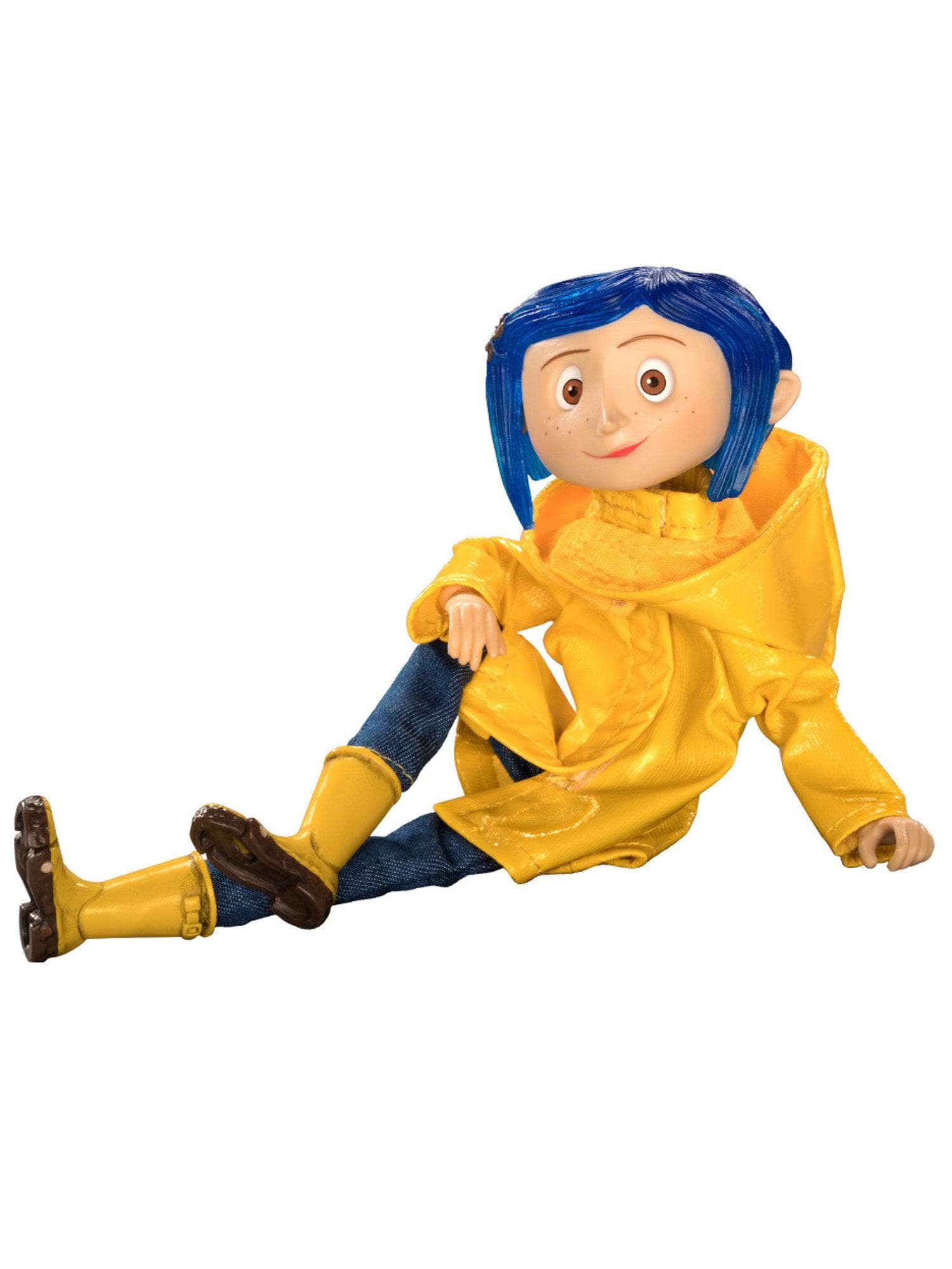 NECA - Coraline - Articulated Figure - Raincoat Coraline - costumes.com