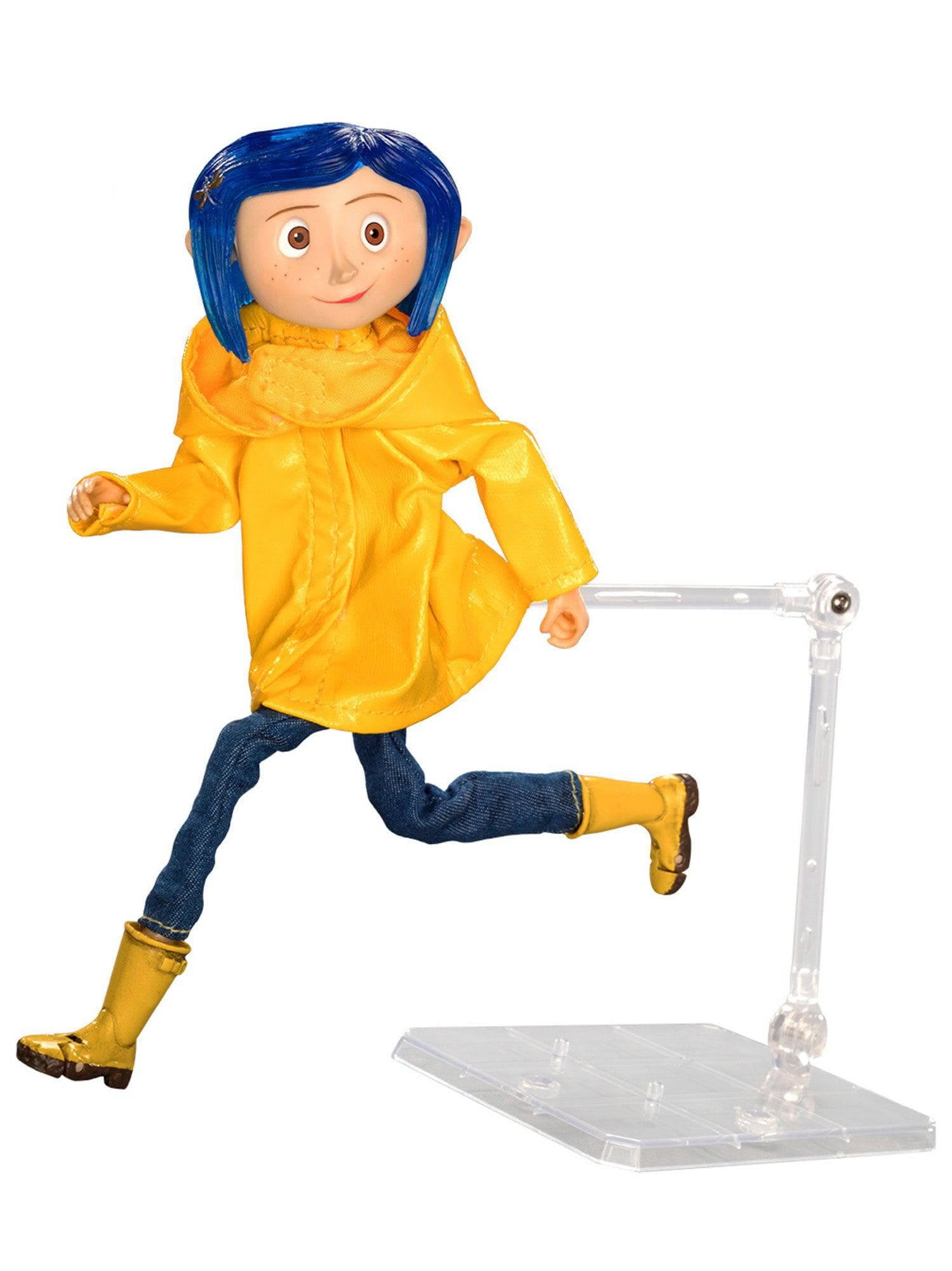 NECA - Coraline - Articulated Figure - Raincoat Coraline - costumes.com