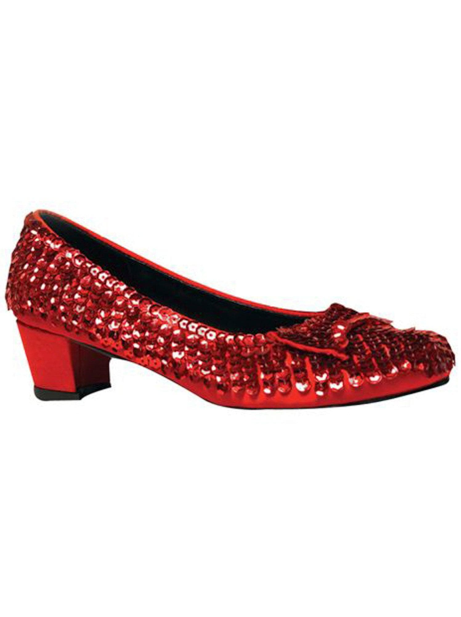 Kids Red Sequin Dorothy Shoes - costumes.com