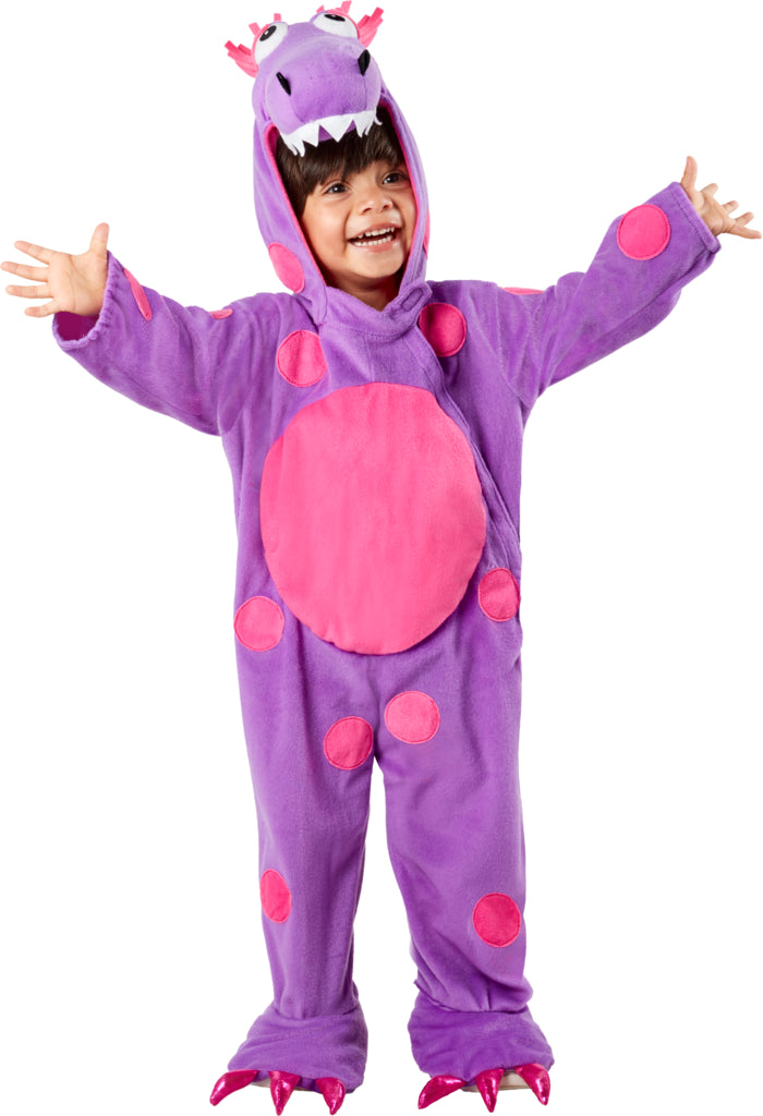 Pink and Purple Teagan the Dragon Costume for Babies and Toddlers - costumes.com