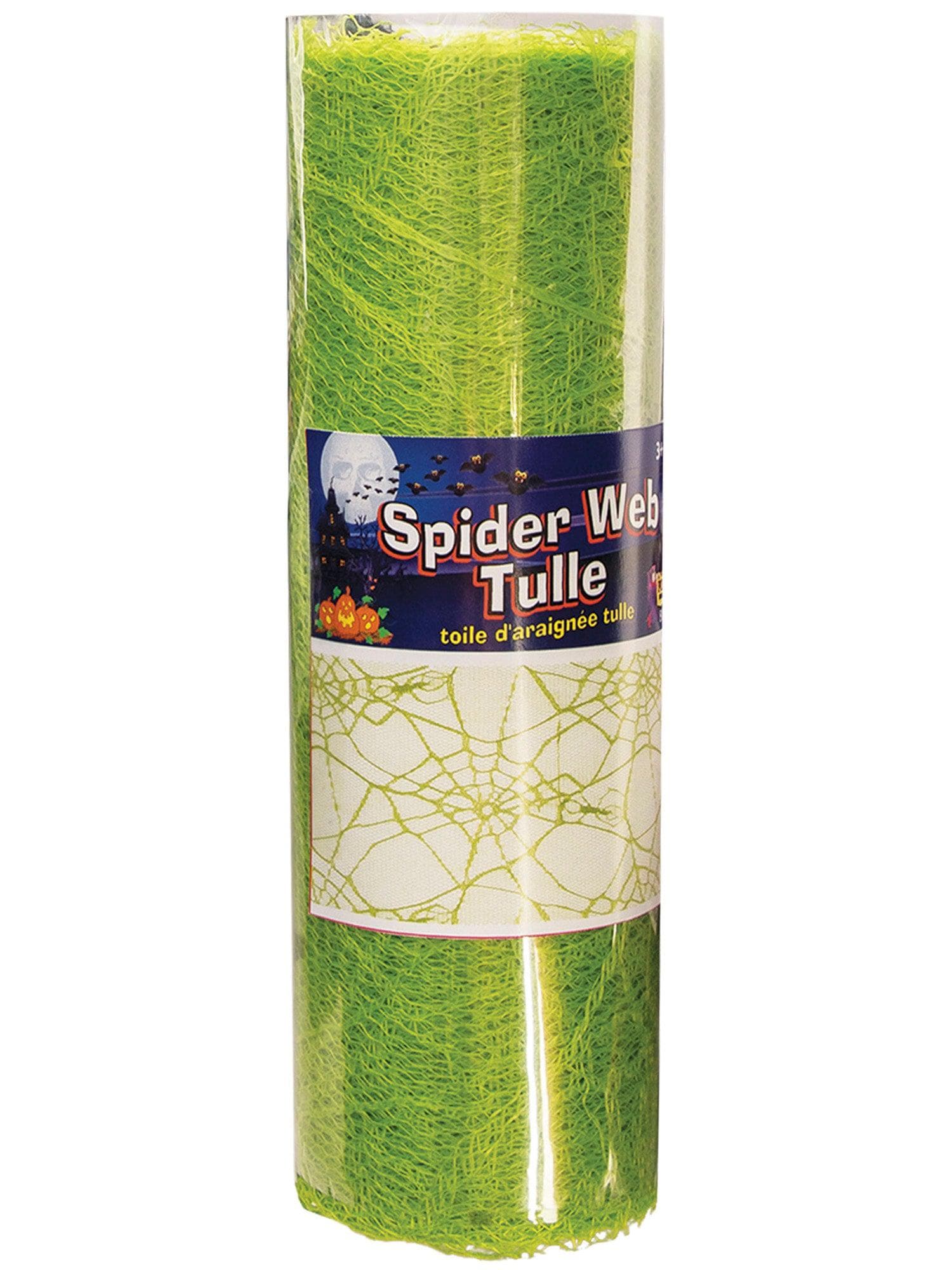 5 Yards Green Tulle Spider Web Decoration - costumes.com