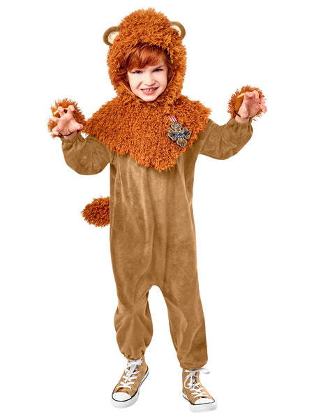 Kids' Wizard Of Oz Cowardly Lion Costume - Deluxe