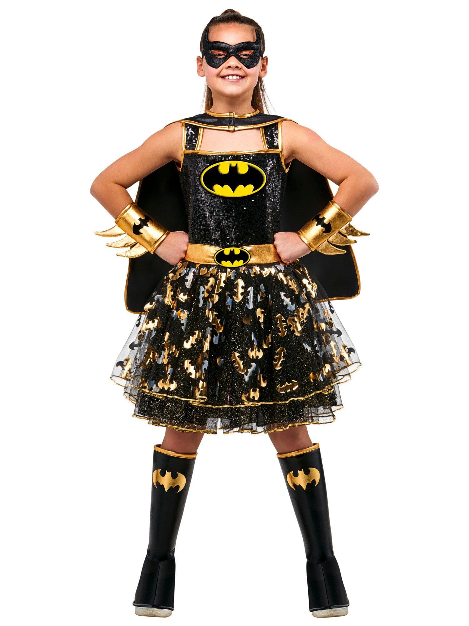 Girls' Sequin DC Comics Batgirl Costume - Deluxe - costumes.com