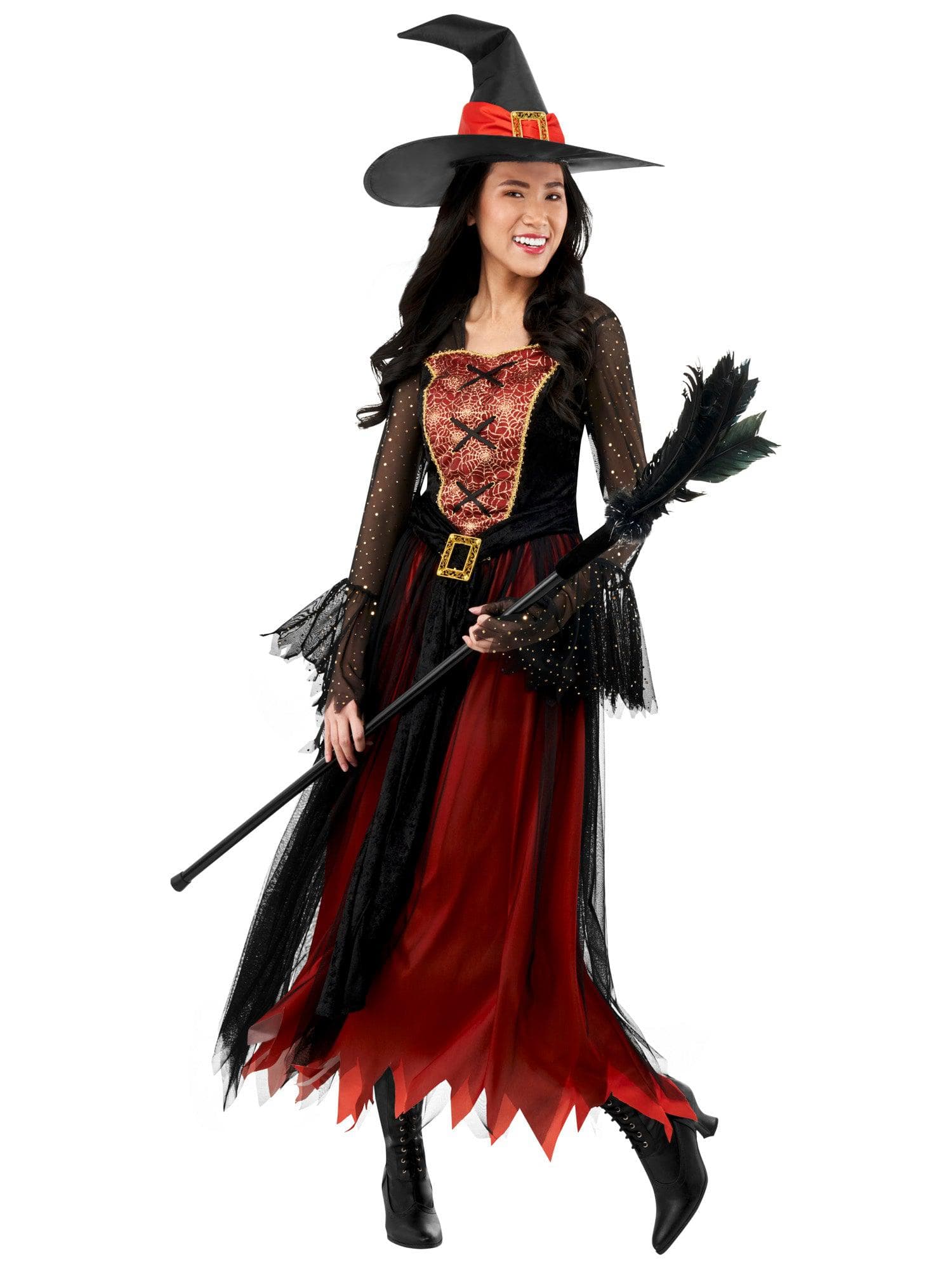 Women's Black and Orange Enchanted Witch Costume - costumes.com