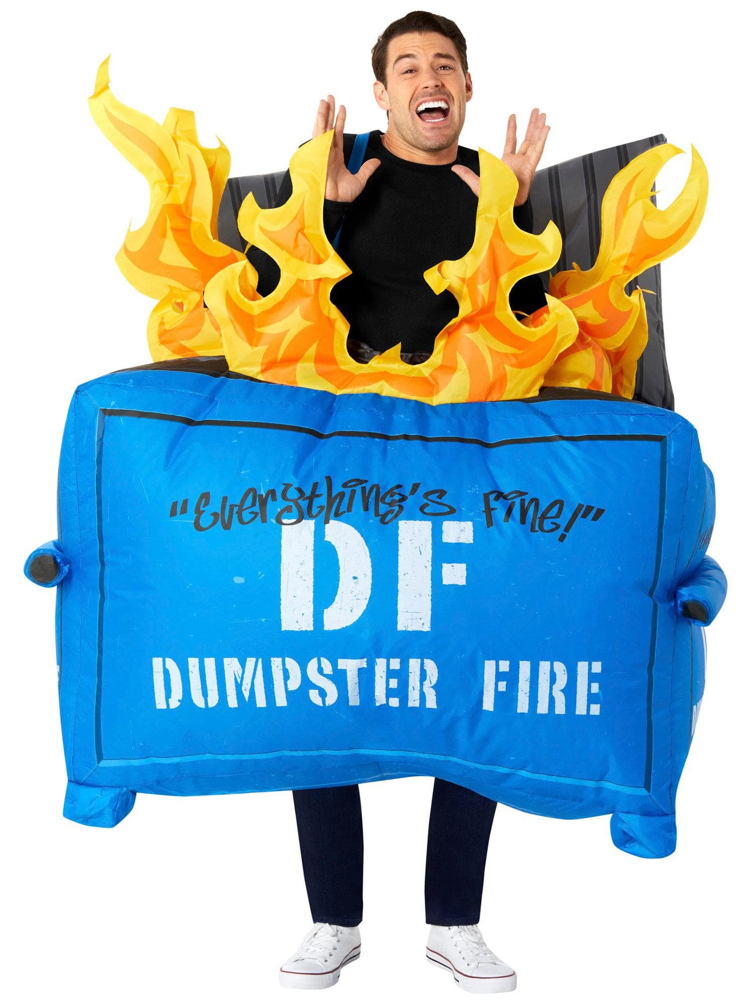 Adult Dumpster Fire Inflatable Costume - costumes.com