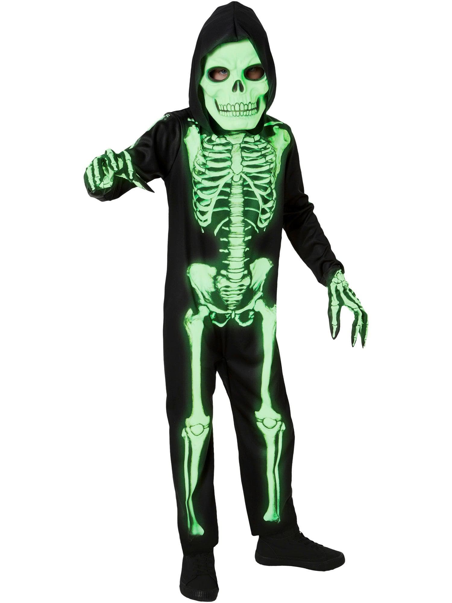 Glow in the Dark Skeleton Kids Costume - costumes.com