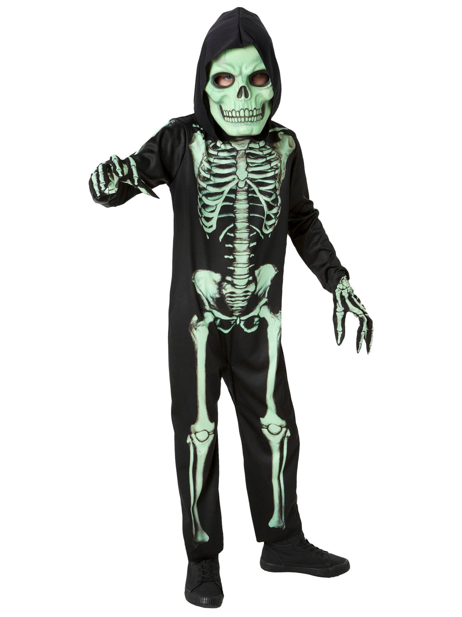 Glow in the Dark Skeleton Kids Costume - costumes.com