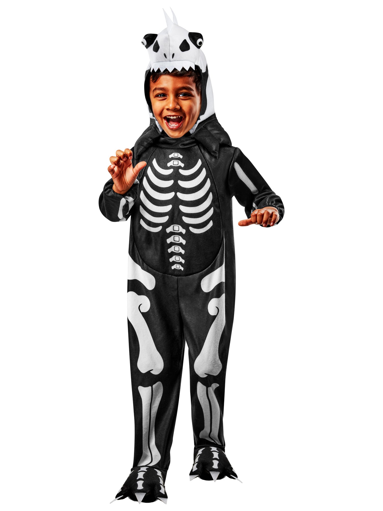 Boys' Skelesaurus Rex Glow in the Dark Costume with Sound for Toddlers - costumes.com