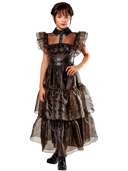 Wednesday Addams Nevermore Academy Rave'n Dance Girl's Costume