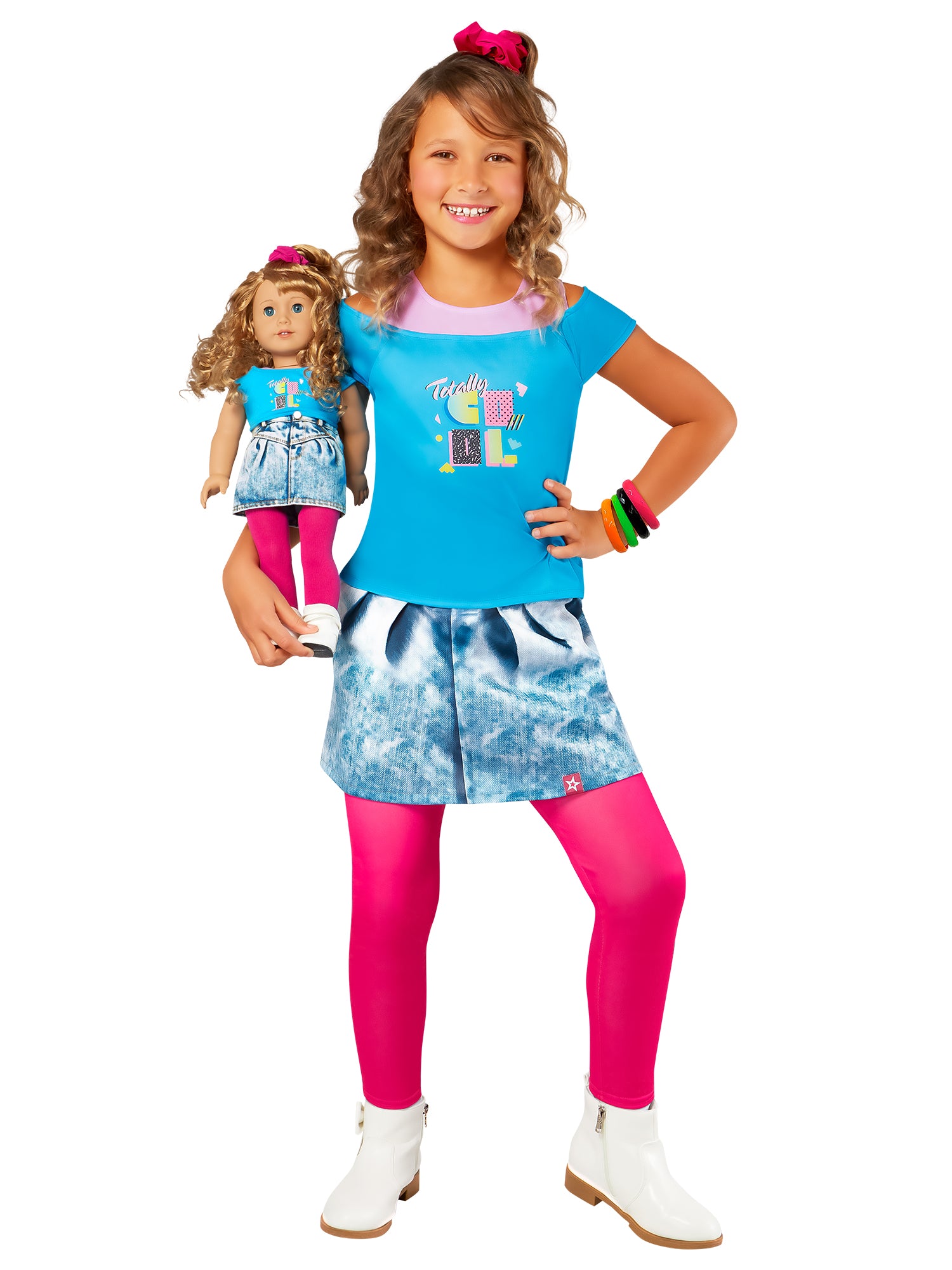 Girls' American Girl Courtney Moore 80's Costume Set - costumes.com