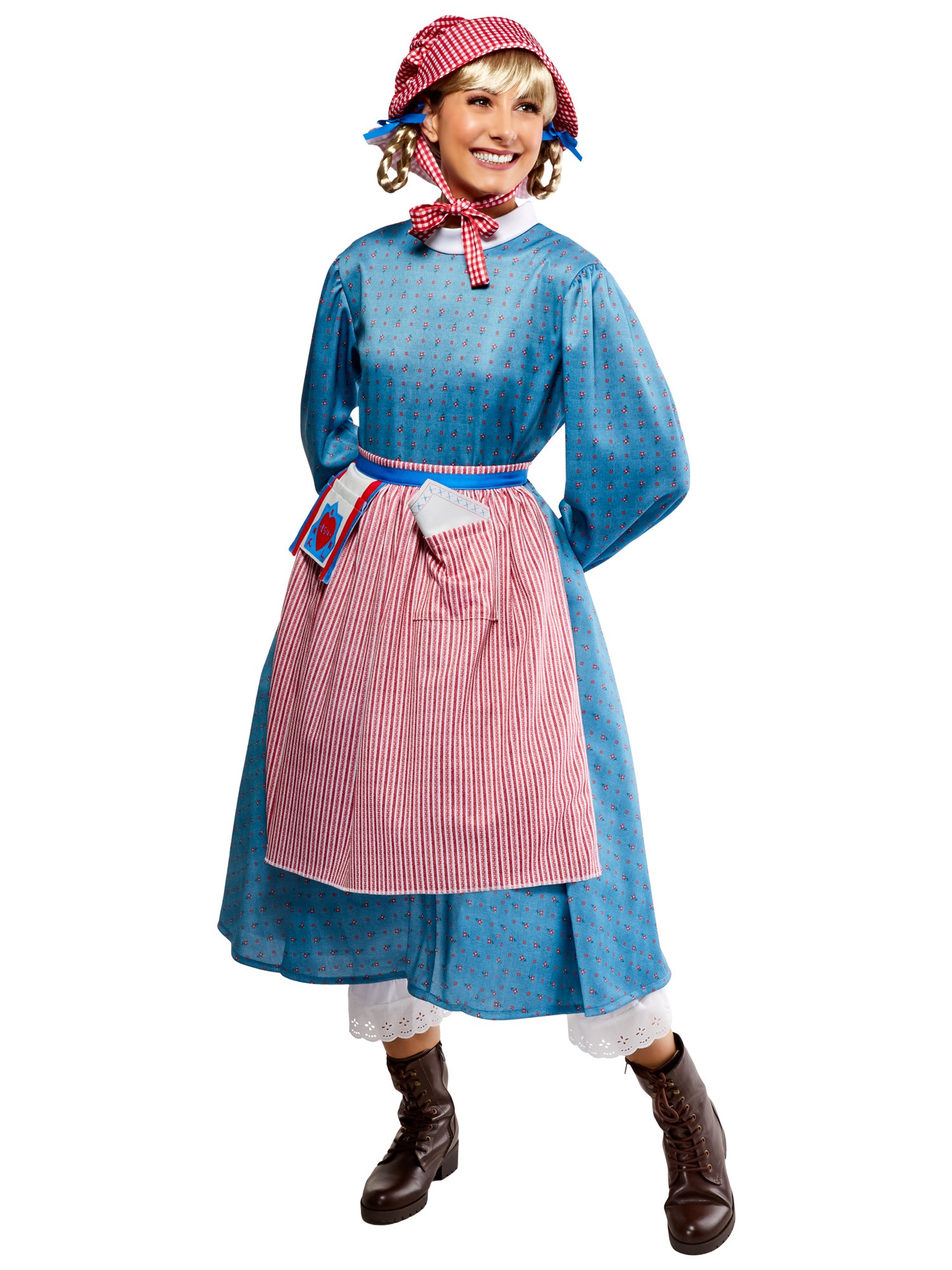 Women's American Girl Kirsten Larson Dress with Bonnet Costume Set - costumes.com