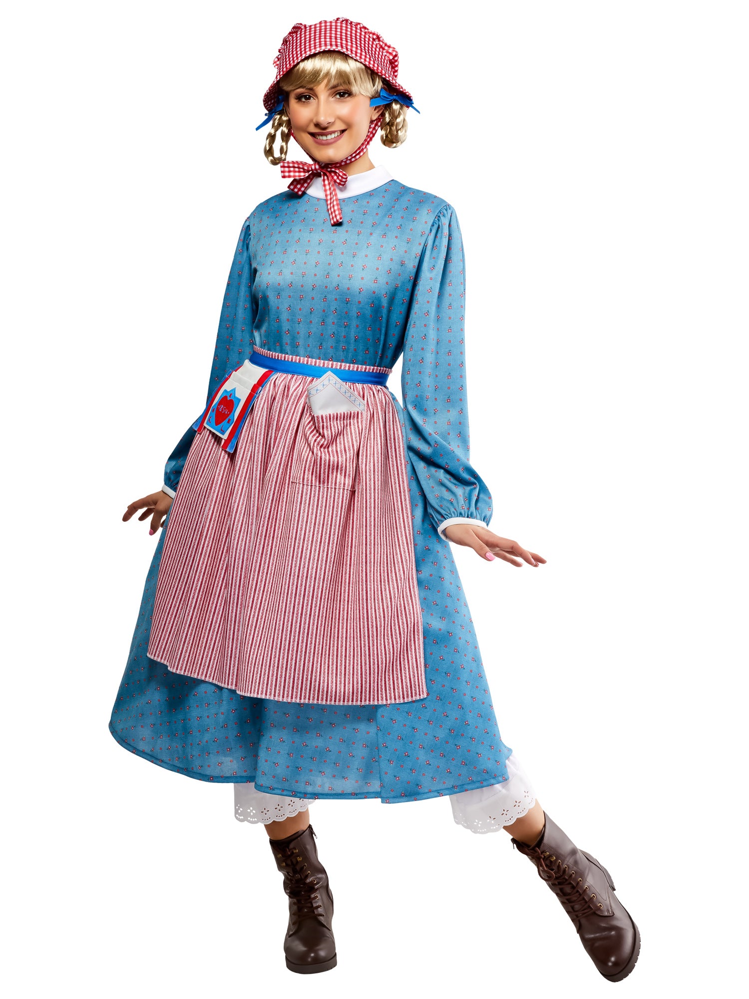 Women's American Girl Kirsten Larson Dress with Bonnet Costume Set - costumes.com