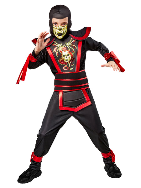 Boys' Glow in the Dark Ninja Warrior Costume