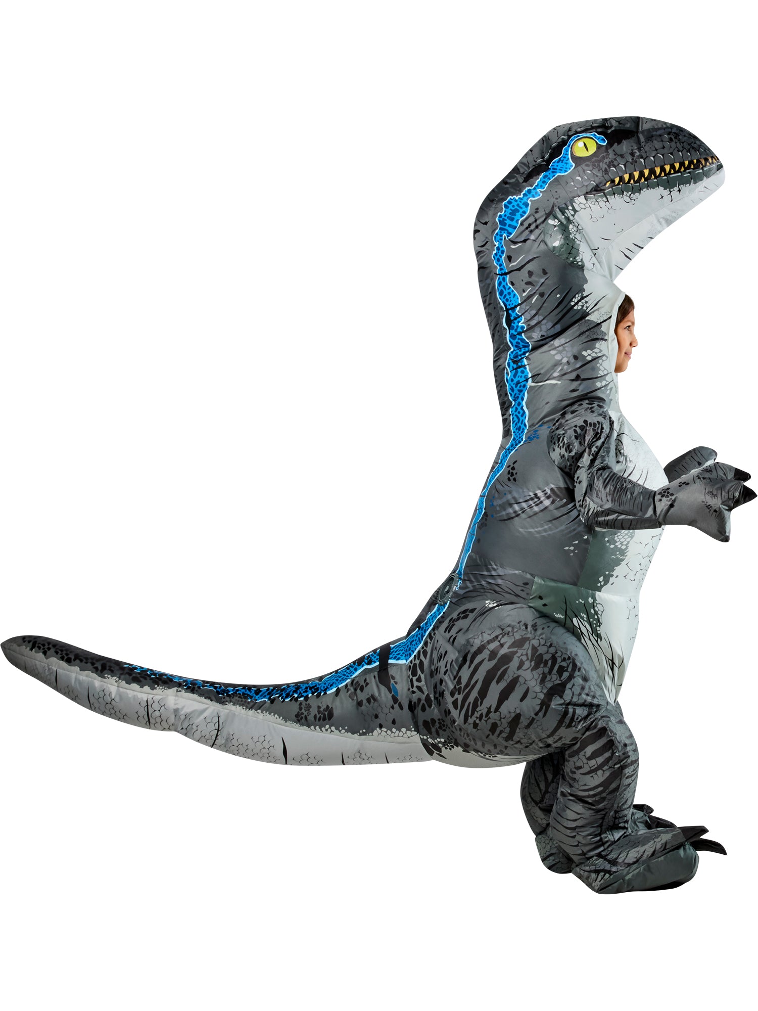 Kids' Jurassic World Blue Velociraptor Inflatable Costume - costumes.com