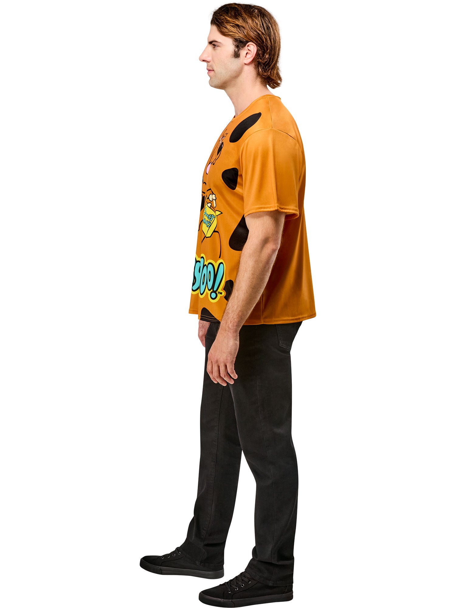 Men's Ben Cooper Scooby Doo T-Shirt and Half Mask - costumes.com