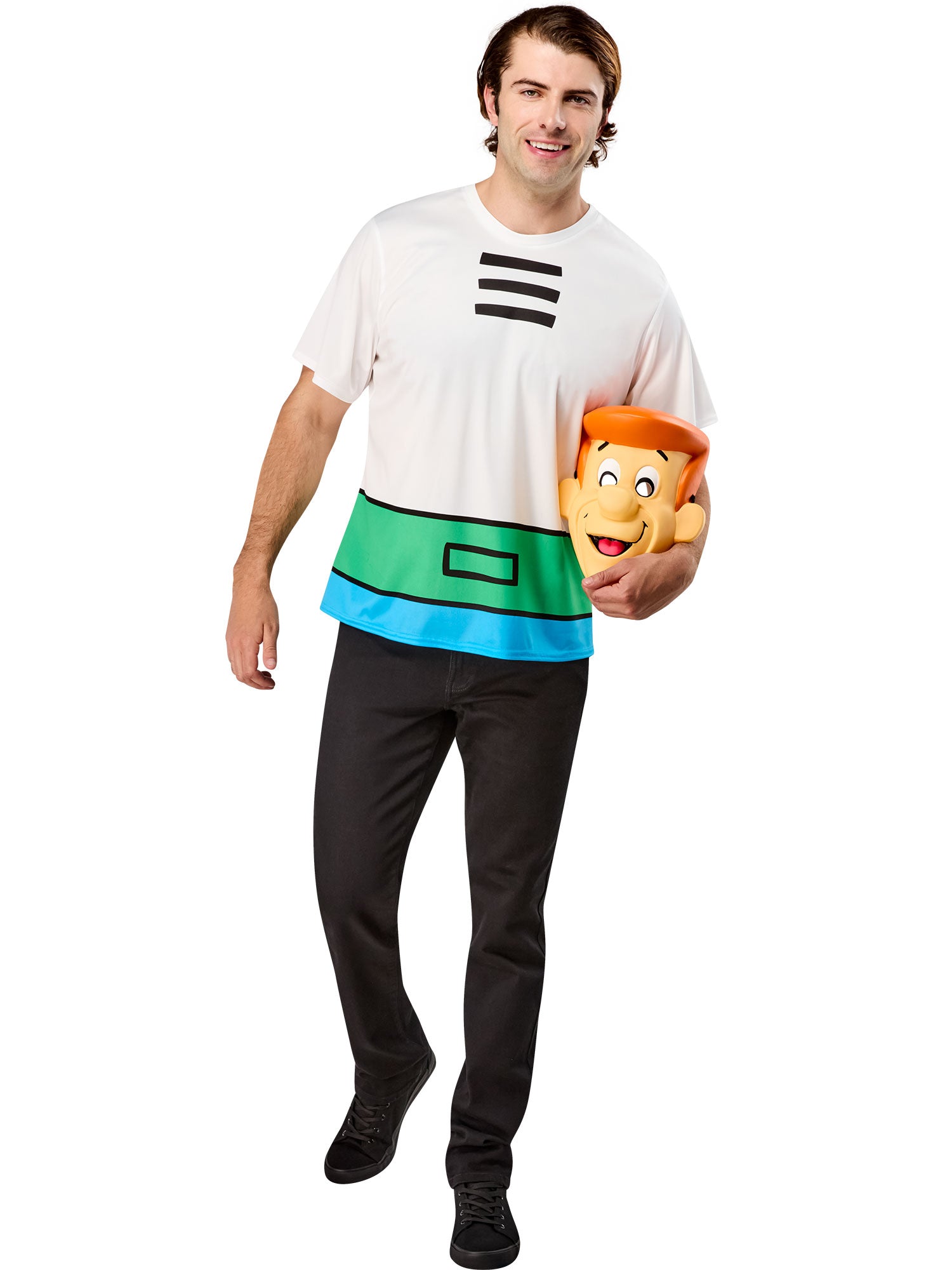 Men's The Jetsons Ben Cooper George Jetson T-Shirt and Half Mask - costumes.com