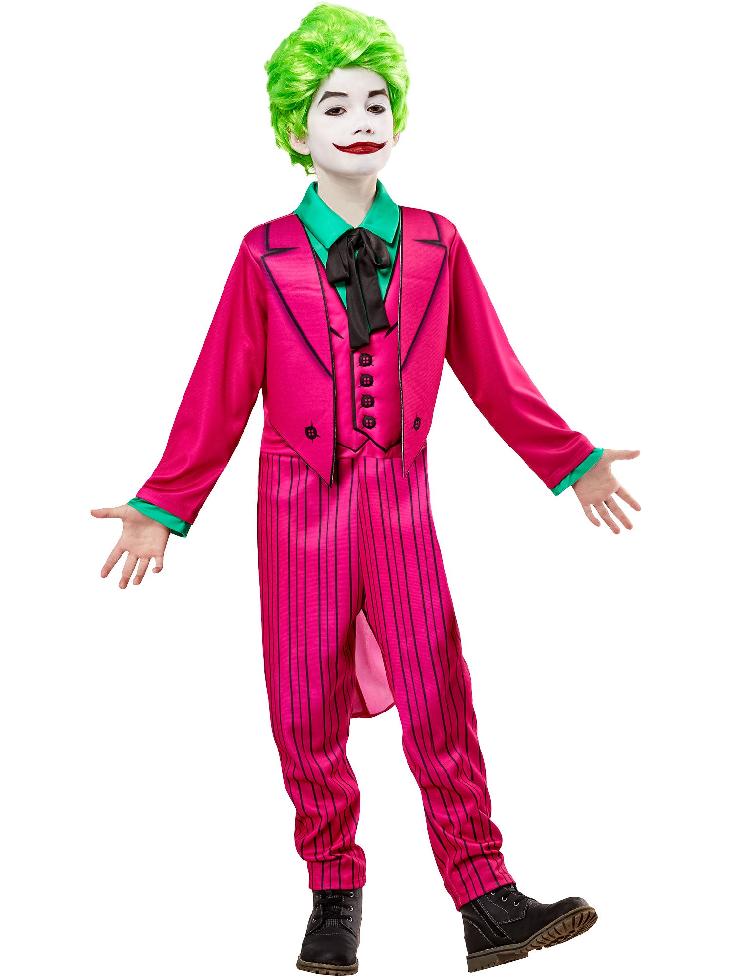 Boys' Batman Classic 1966 The Joker Costume - Deluxe - costumes.com