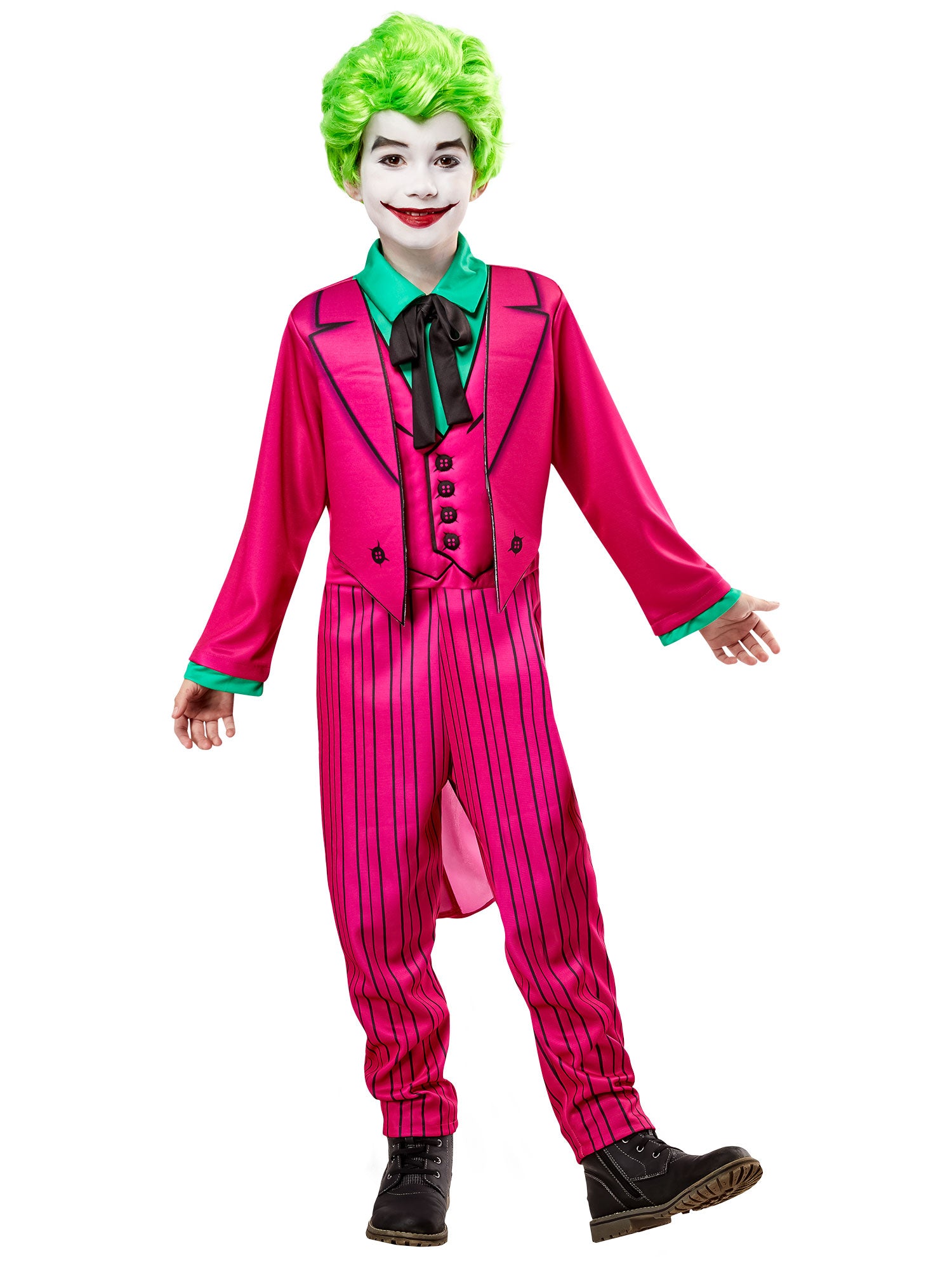 Boys' Batman Classic 1966 The Joker Costume - Deluxe - costumes.com