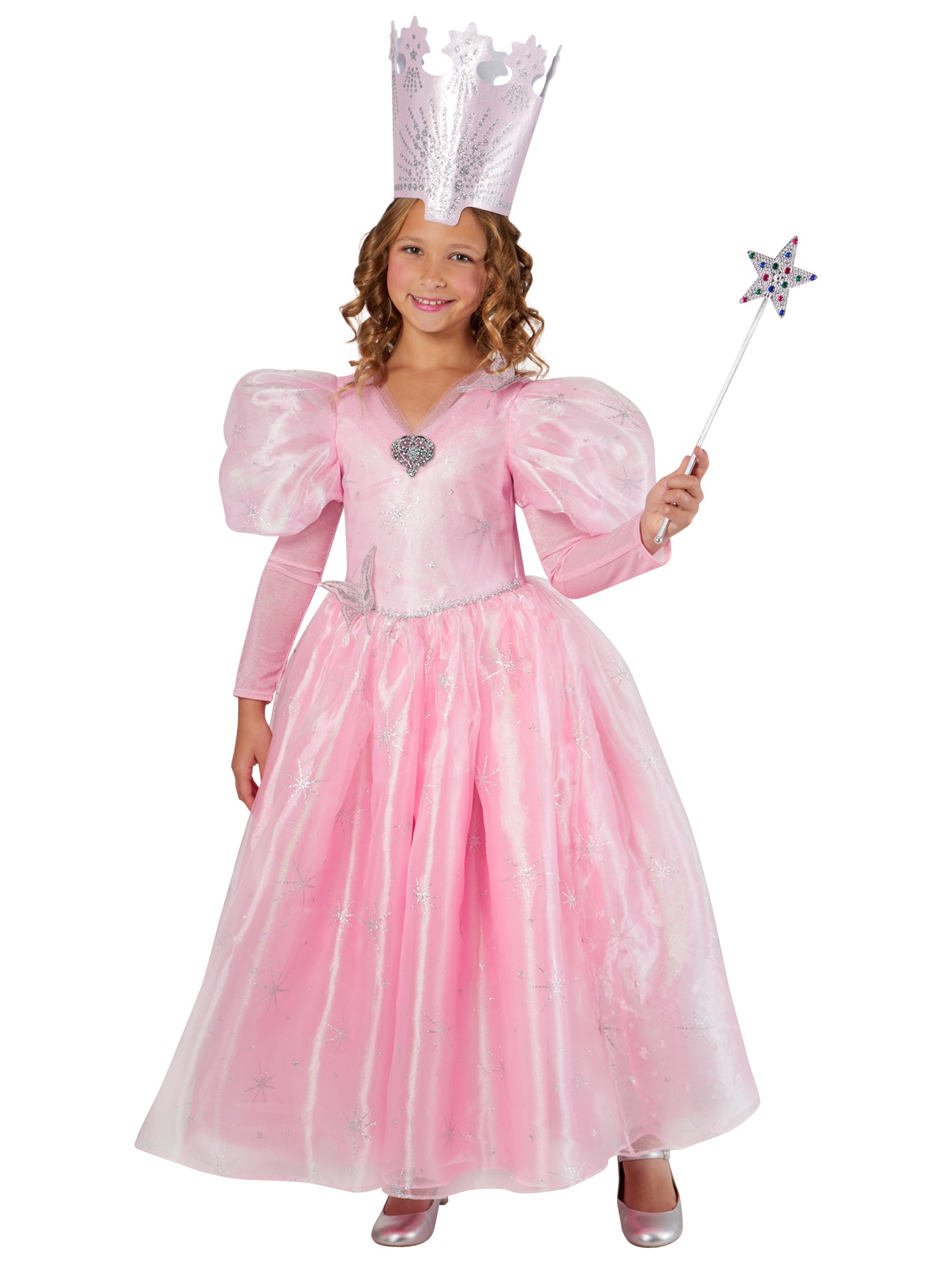 Girls' The Wizard of Oz Glinda Costume - Deluxe - costumes.com