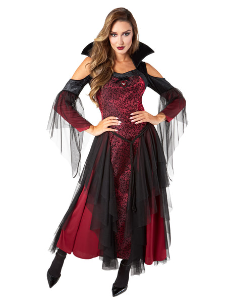 Women's Red Vintage Vampiress Costume