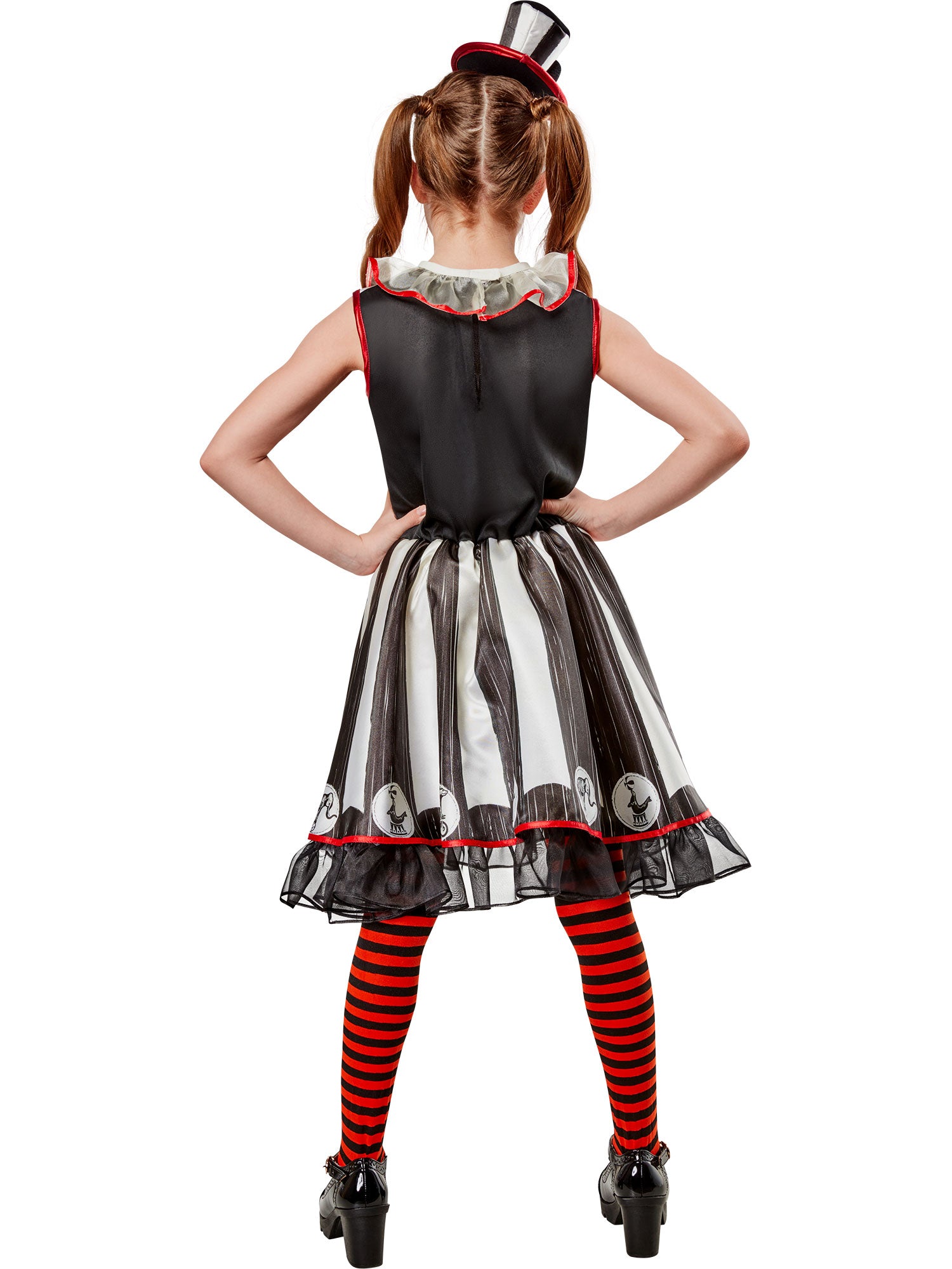 Girls' Vintage Silly Stripe Circus Clown Costume - costumes.com