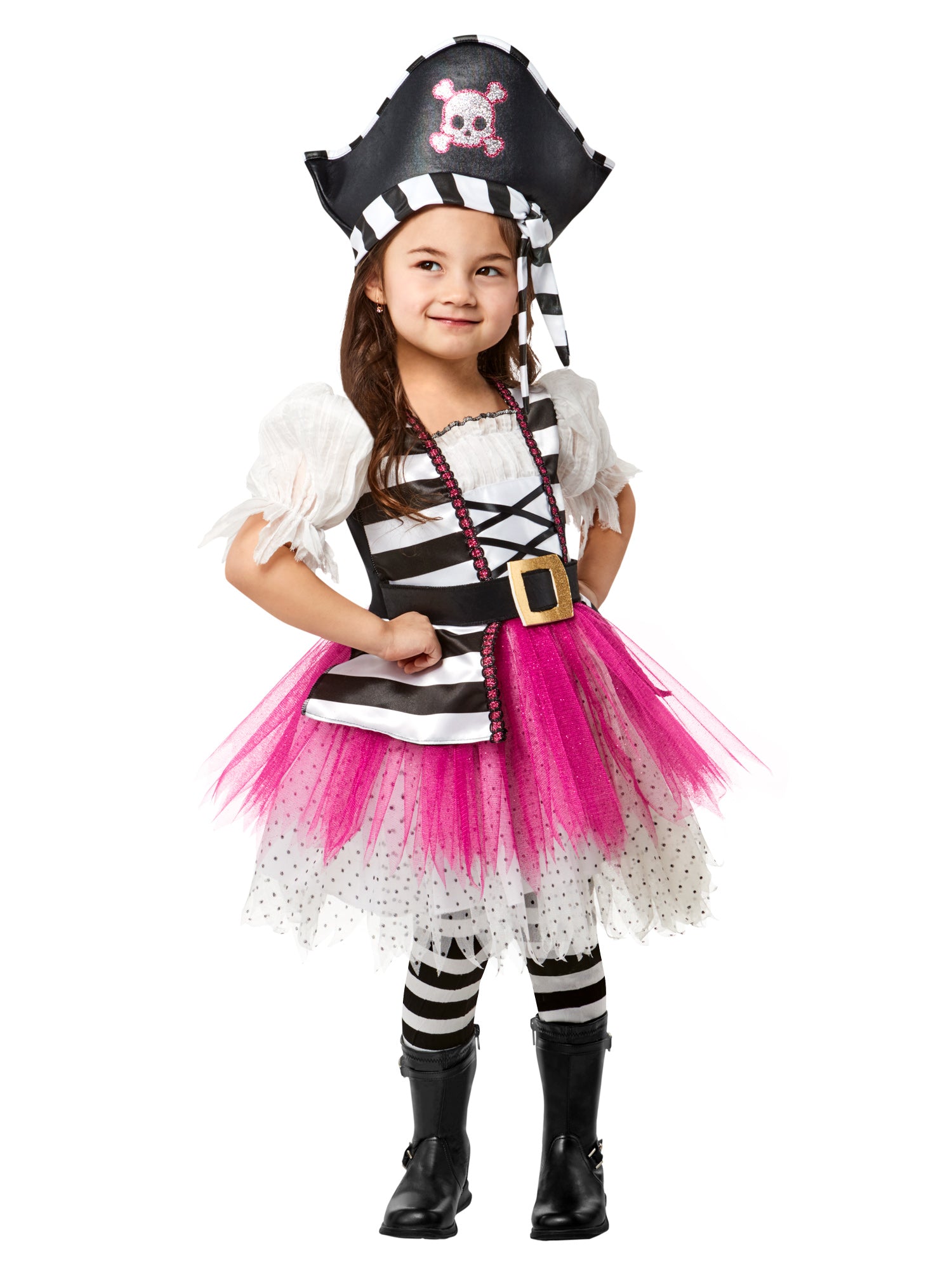 Girls' Posh Little Pirate Girl Costume for Toddlers - costumes.com