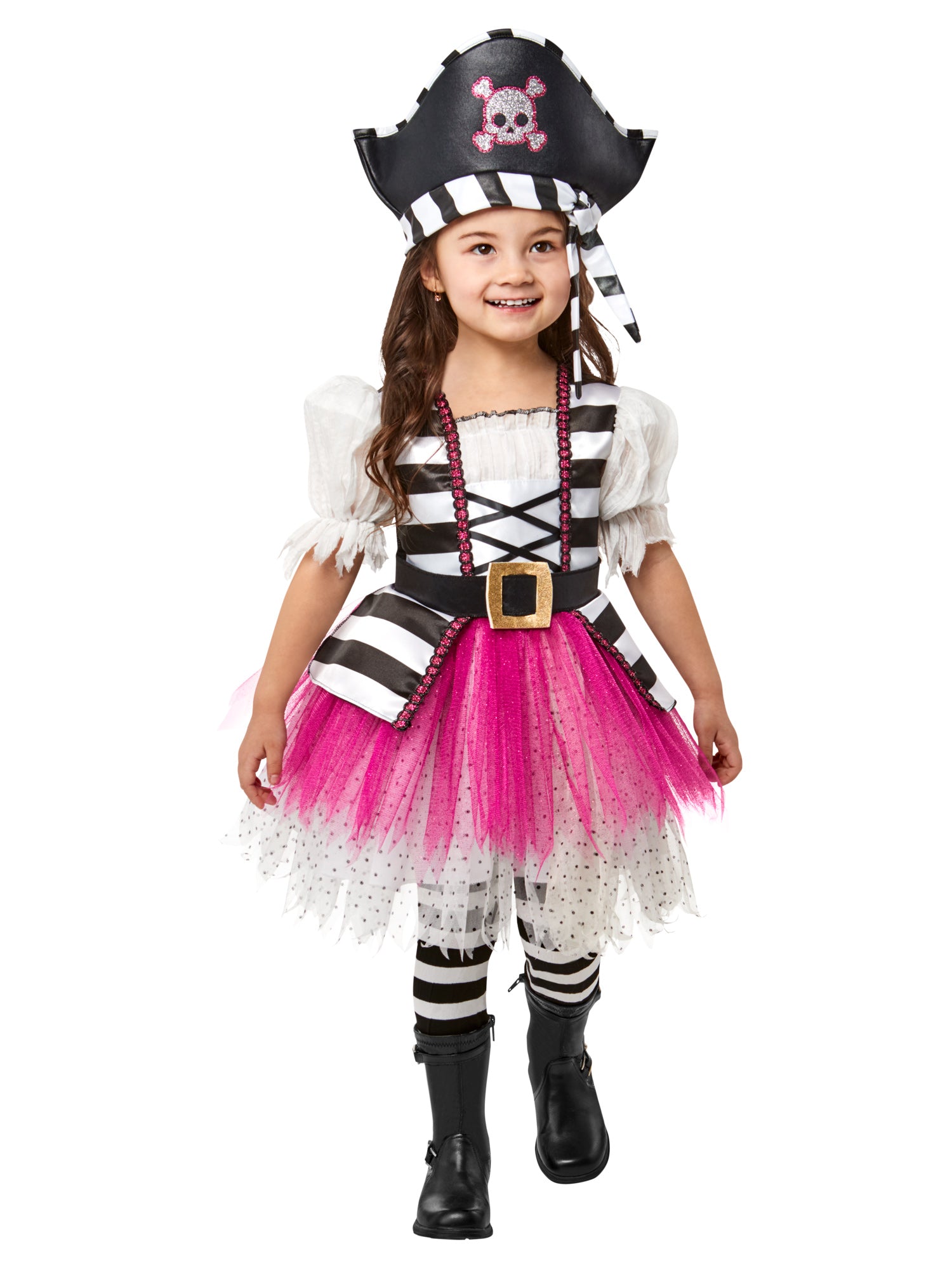 Girls' Posh Little Pirate Girl Costume for Toddlers - costumes.com